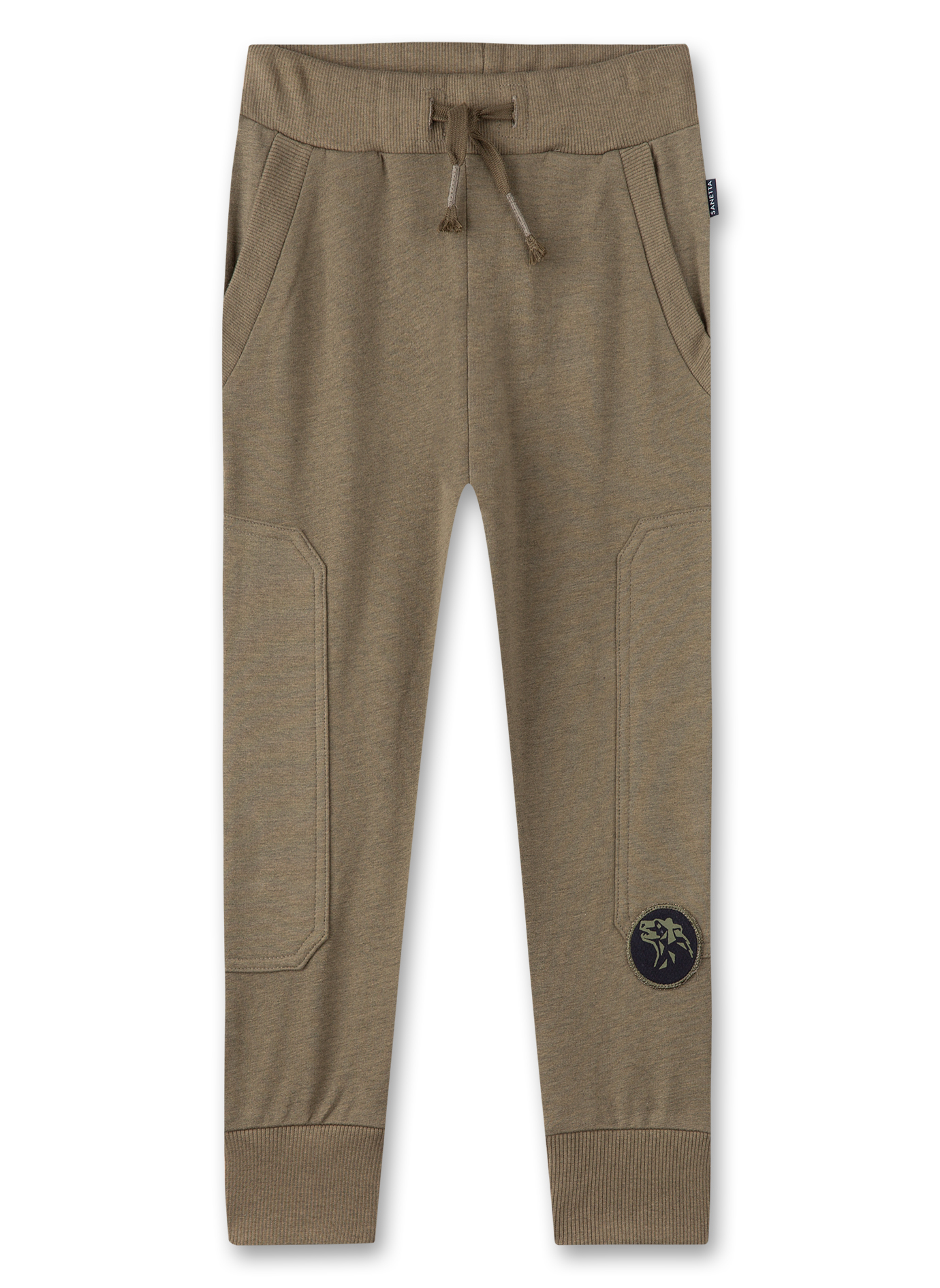Jungen-Sweathose Khaki-Grün