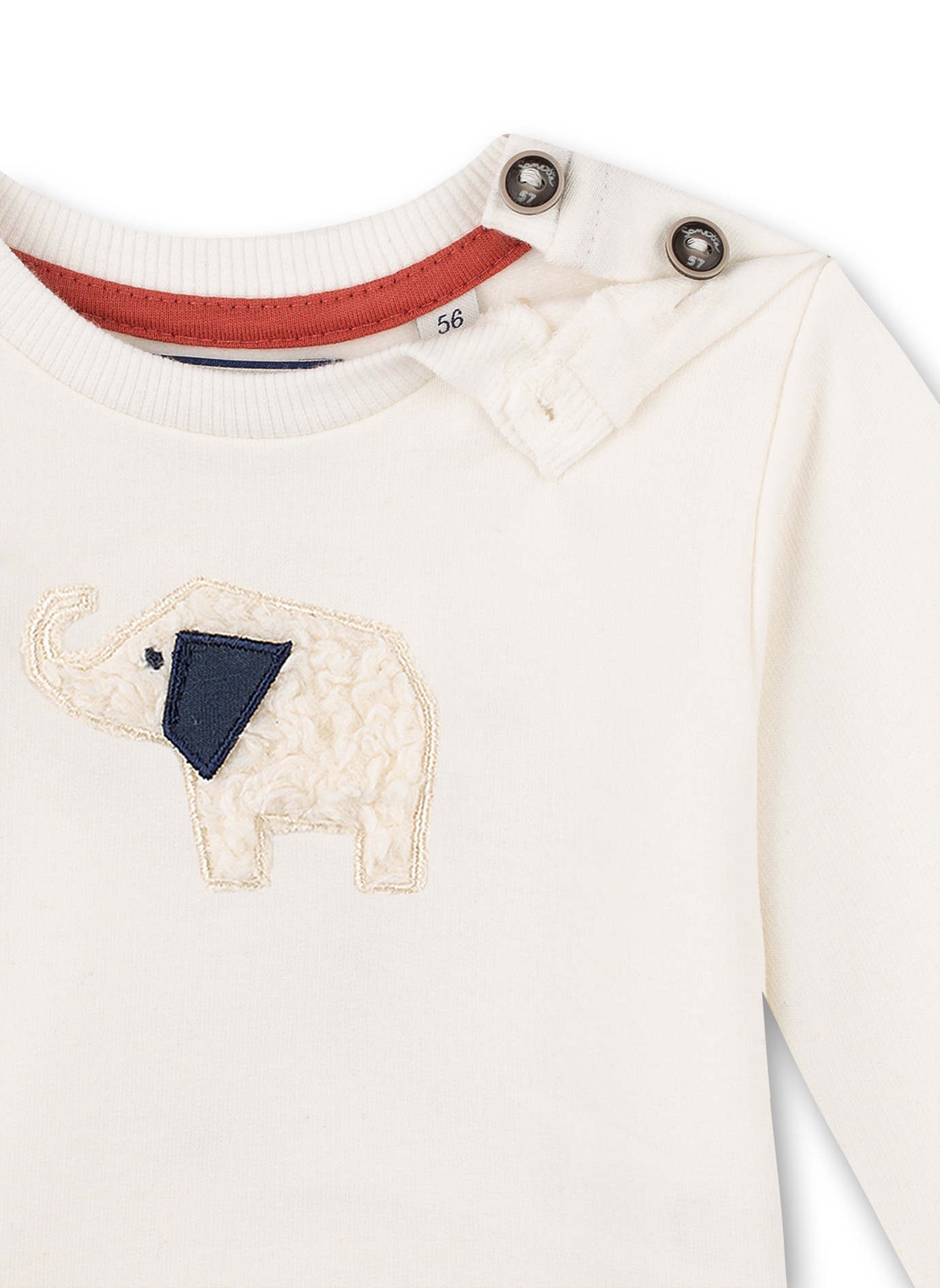Jungen-Sweatshirt Beige Family Elephant