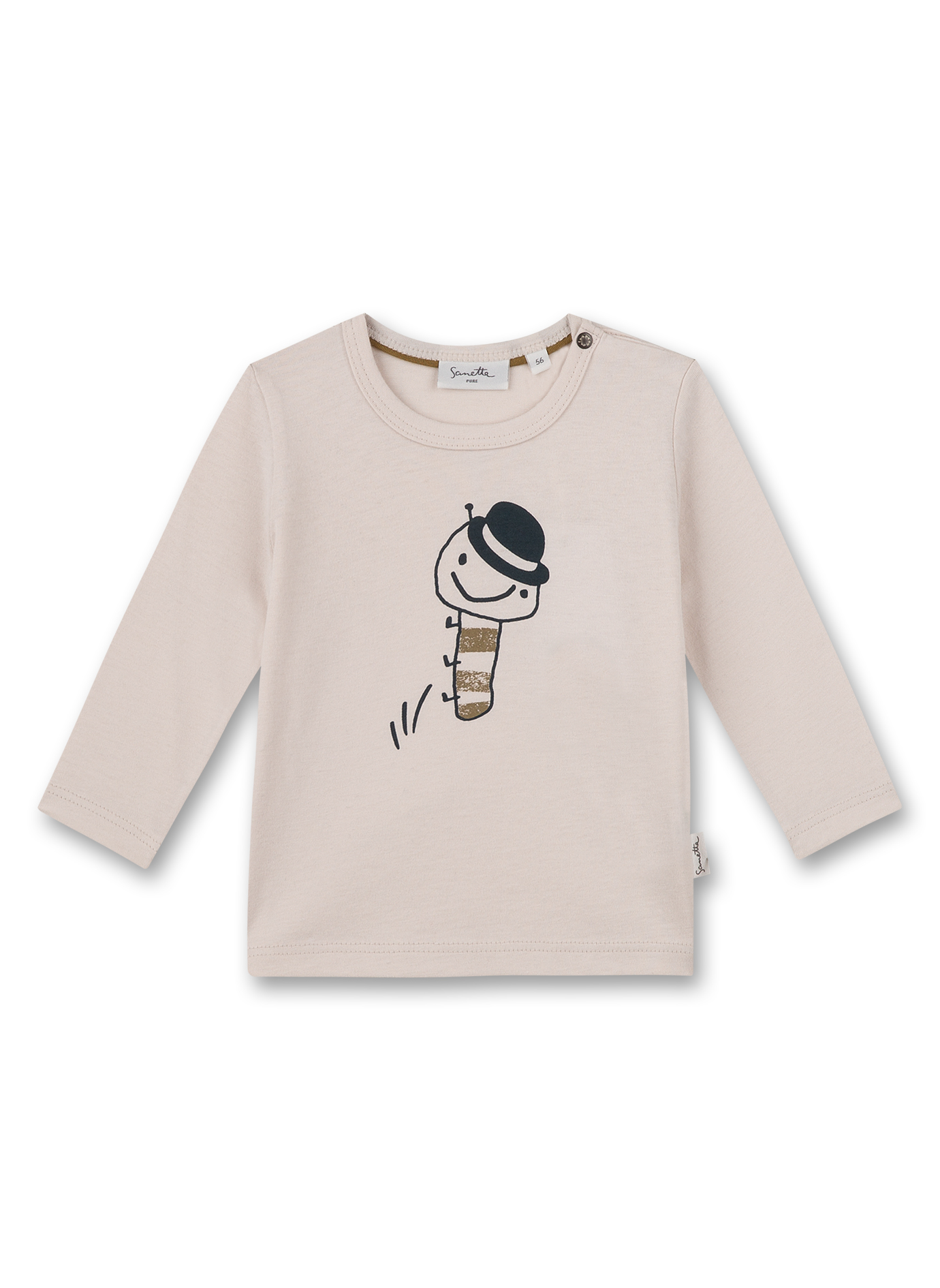 Jungen-Langarmshirt Off-White