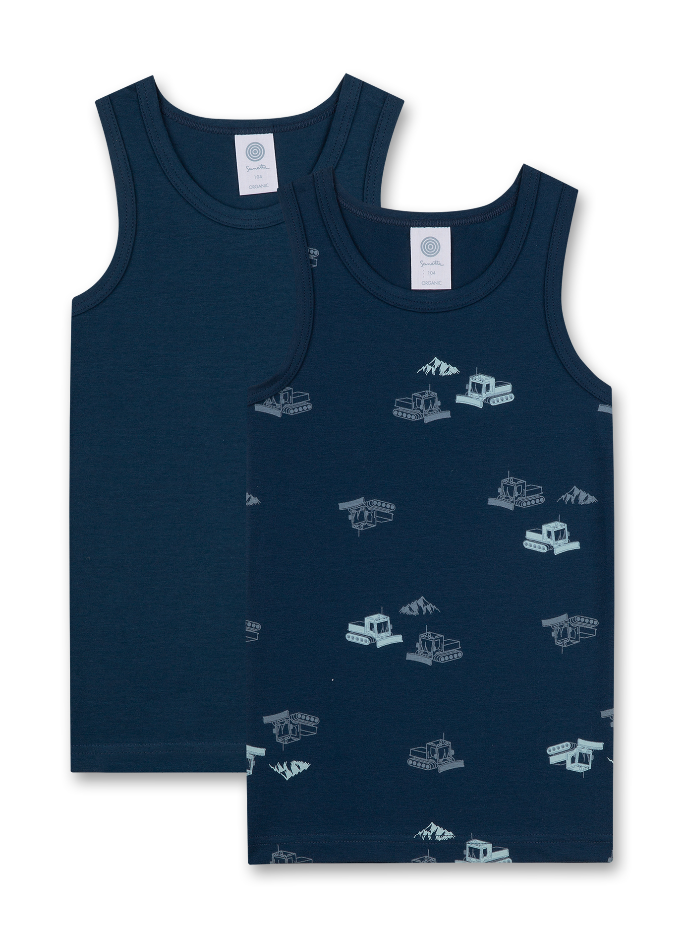 Jungen-Unterhemd (Doppelpack) Blau