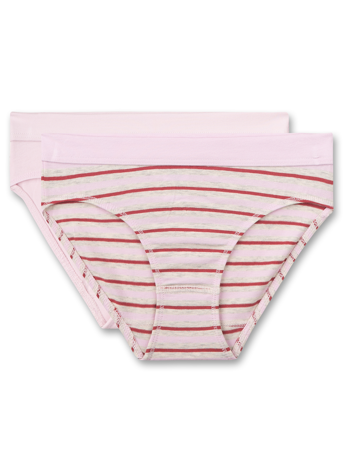 Mädchen-Rioslip (Doppelpack) Beige und Rosa