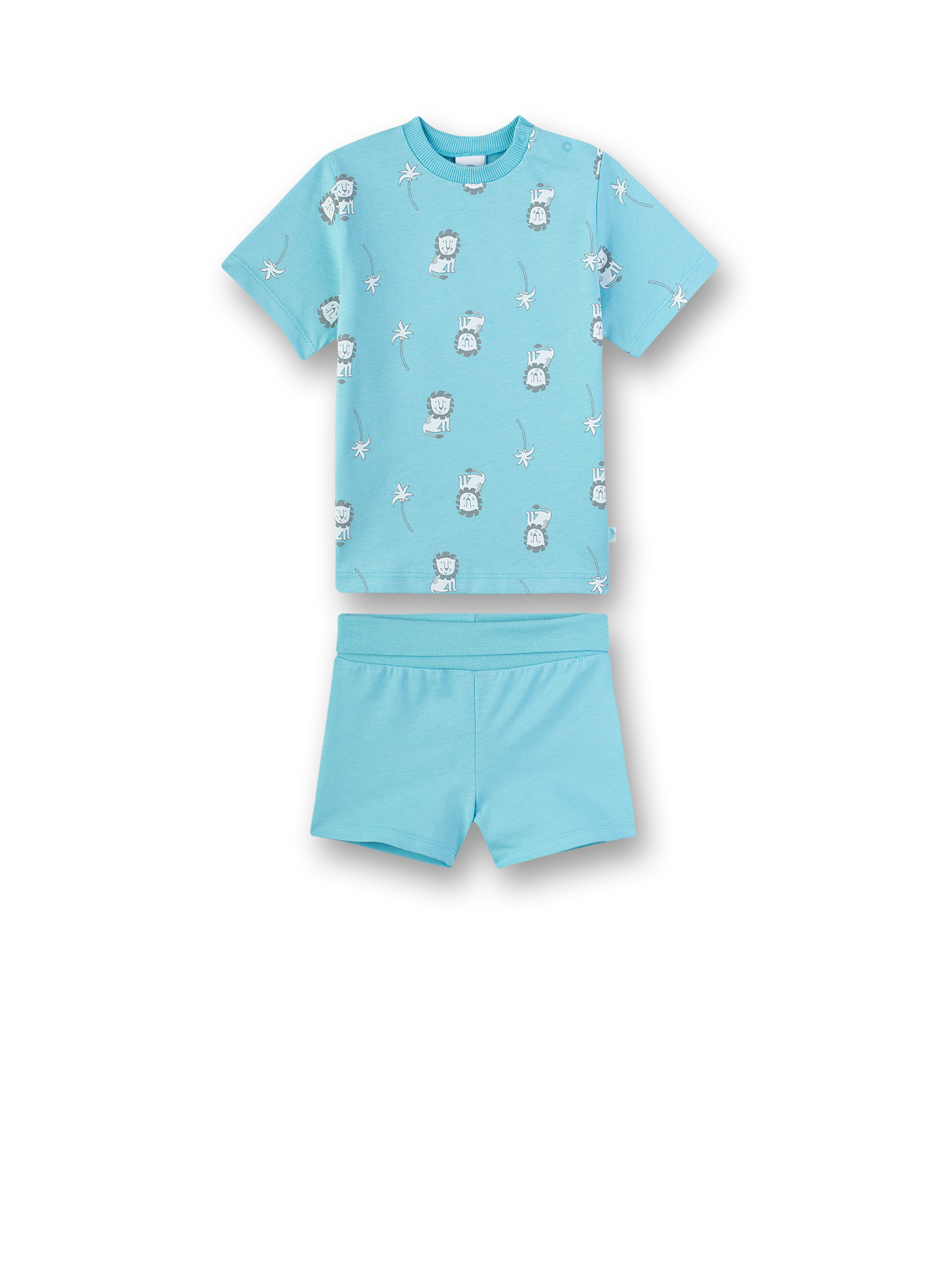 Jungen-Schlafanzug Hellblau Lion 