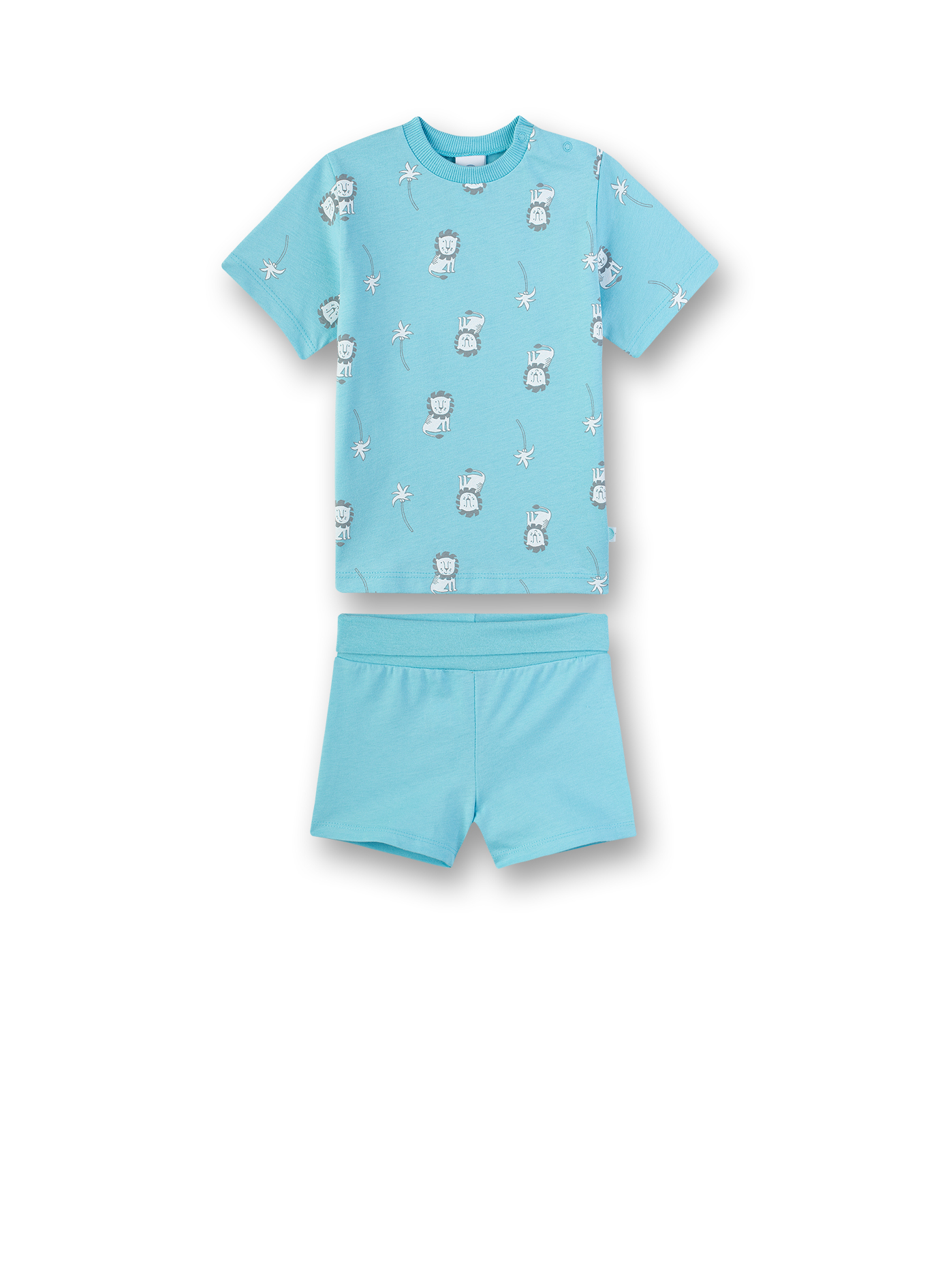 Jungen-Schlafanzug Hellblau Lion