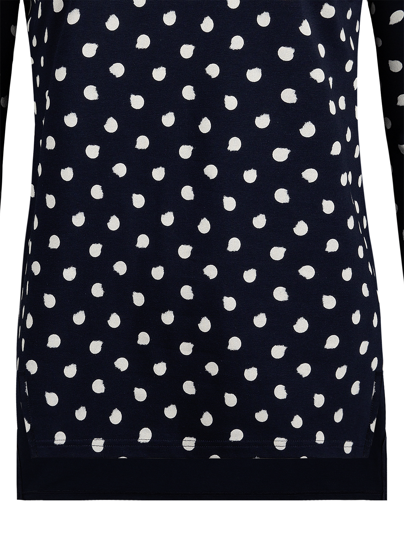 Damen-Schlafshirt Dunkelblau Dots