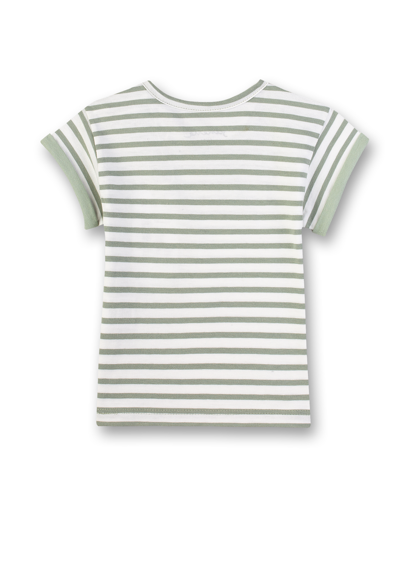 Unisex T-Shirt Grün-geringelt