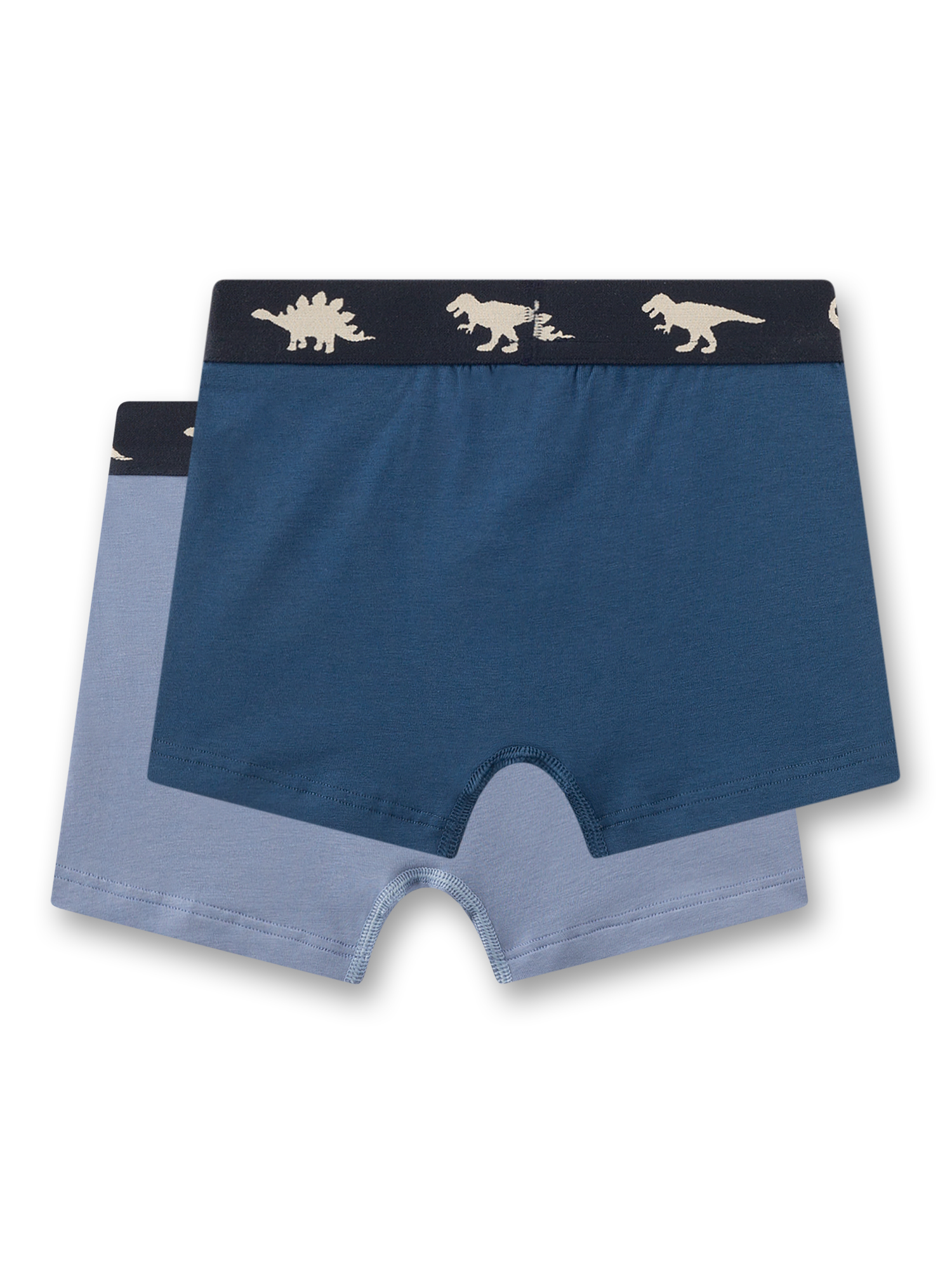 Unterwäsche, Boxershorts, Hintere Öffnung, Dinosaurie Muster Bund, Blaue Shorts