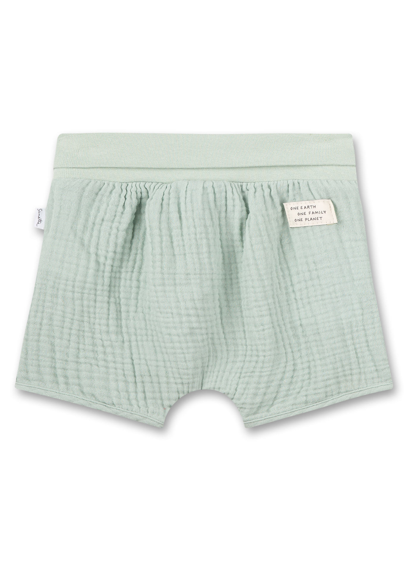 Unisex-Shorts Musselin Grün