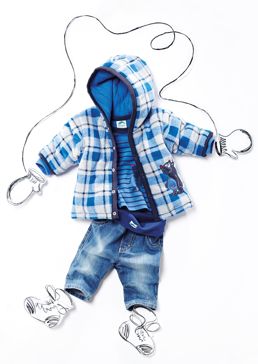 Jungen-Puscheljacke