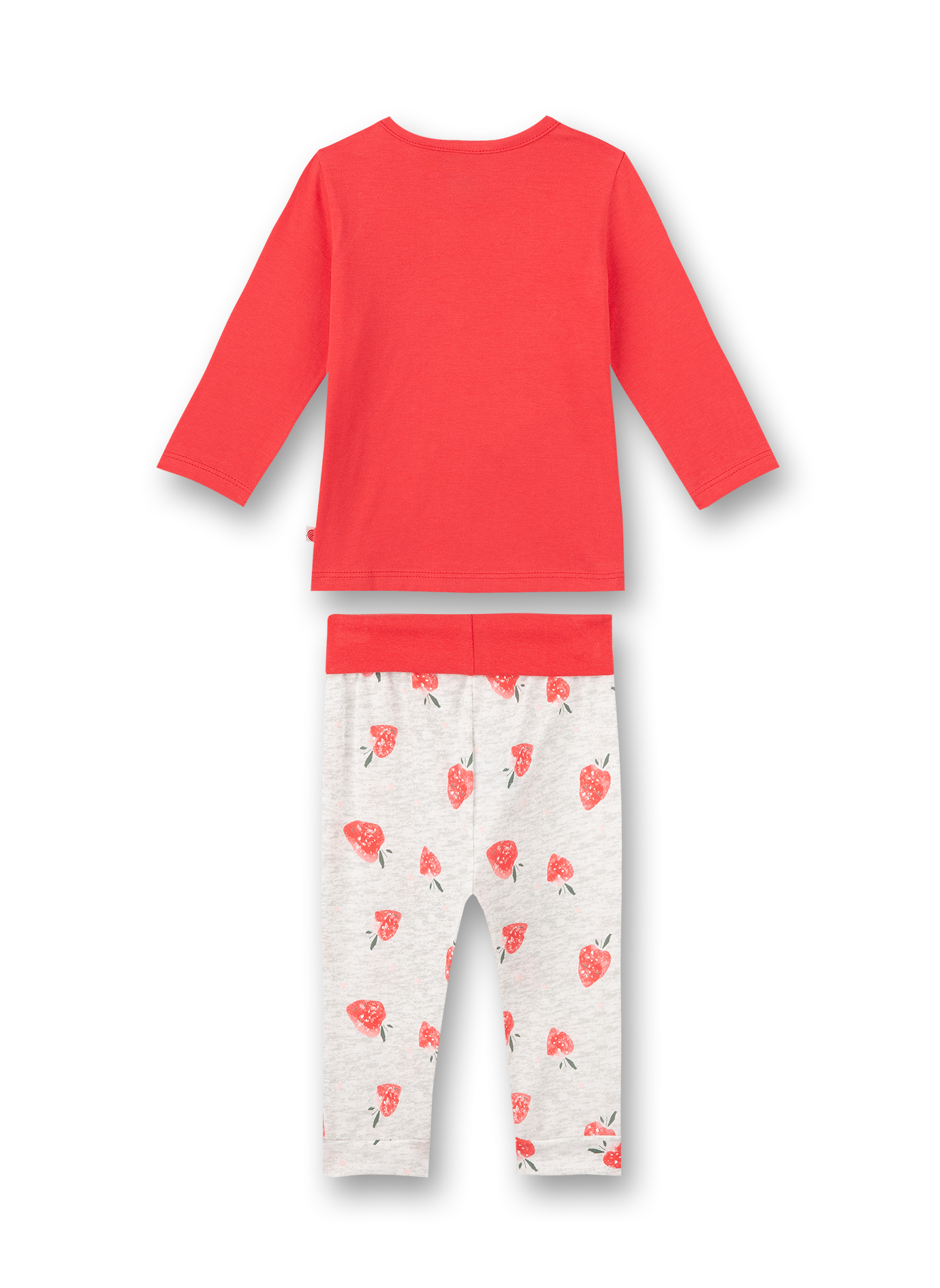 Mädchen-Schlafanzug lang Rot Cutie Pie