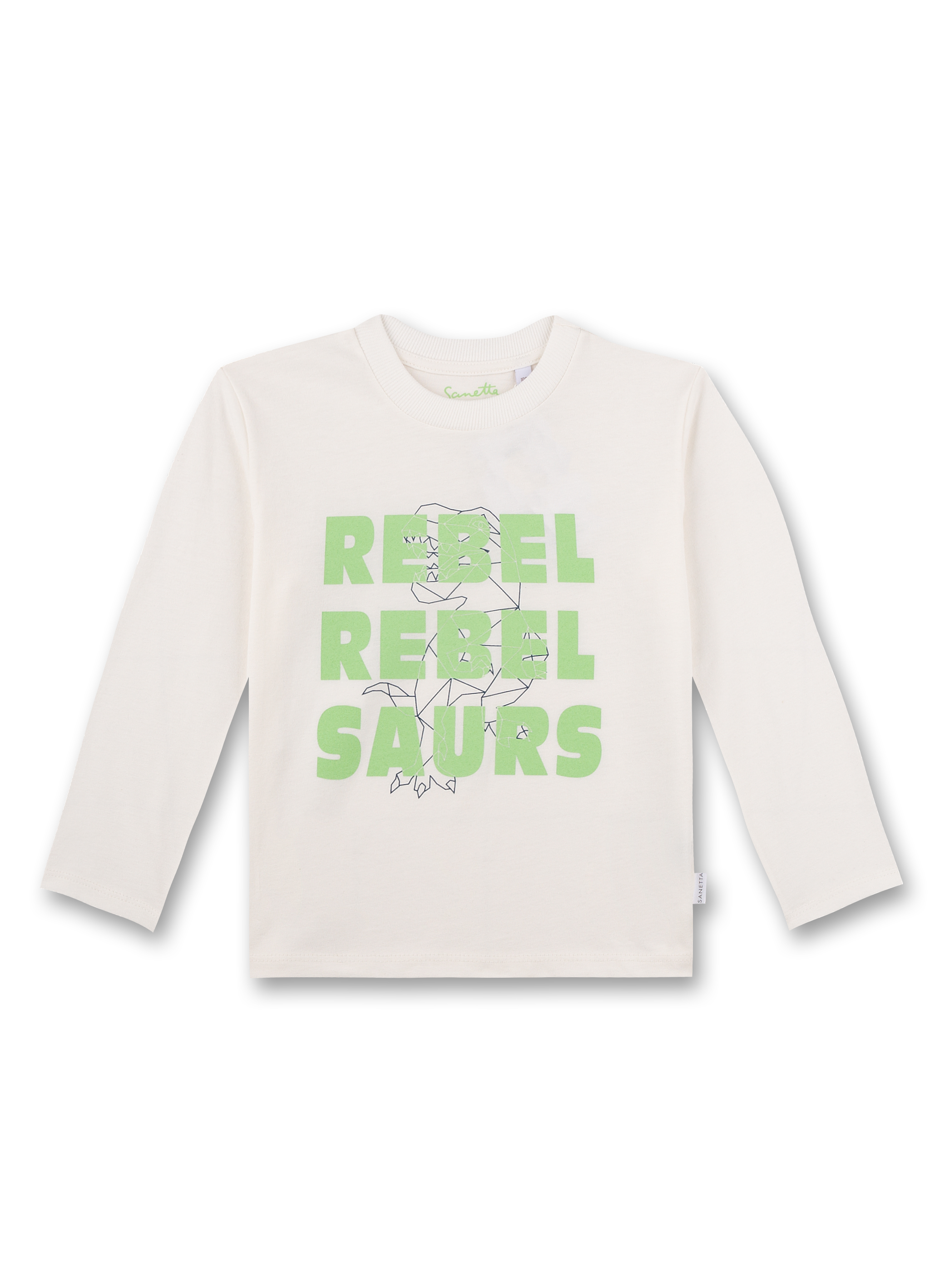 Jungen-Shirt langarm Off-White