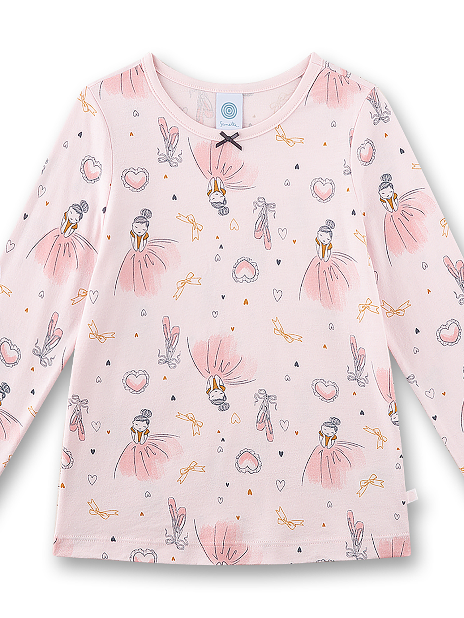 Kleid, Mädchen, Langarm, Rosa, Druck
