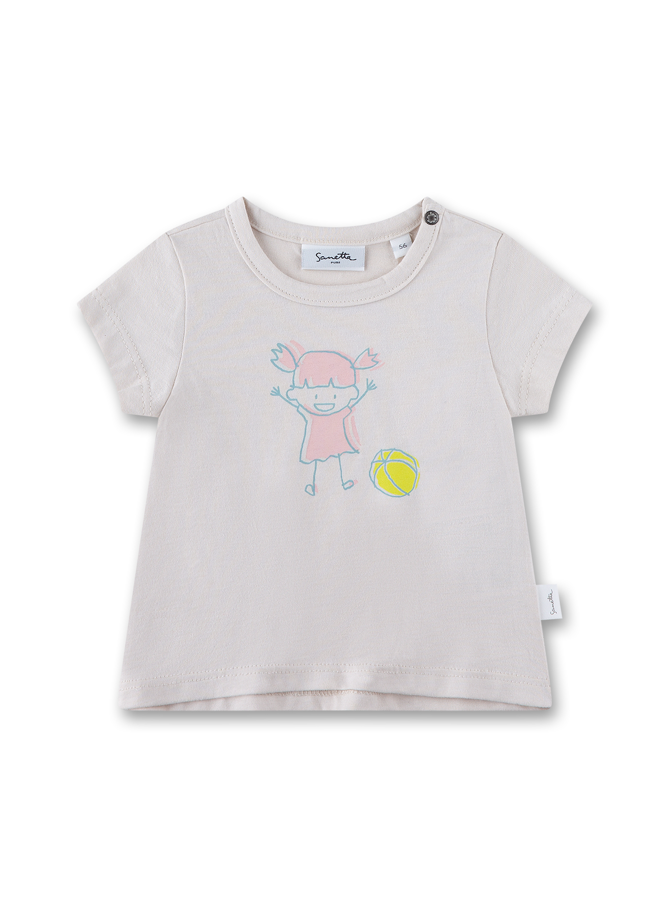 Mädchen T-Shirt beige