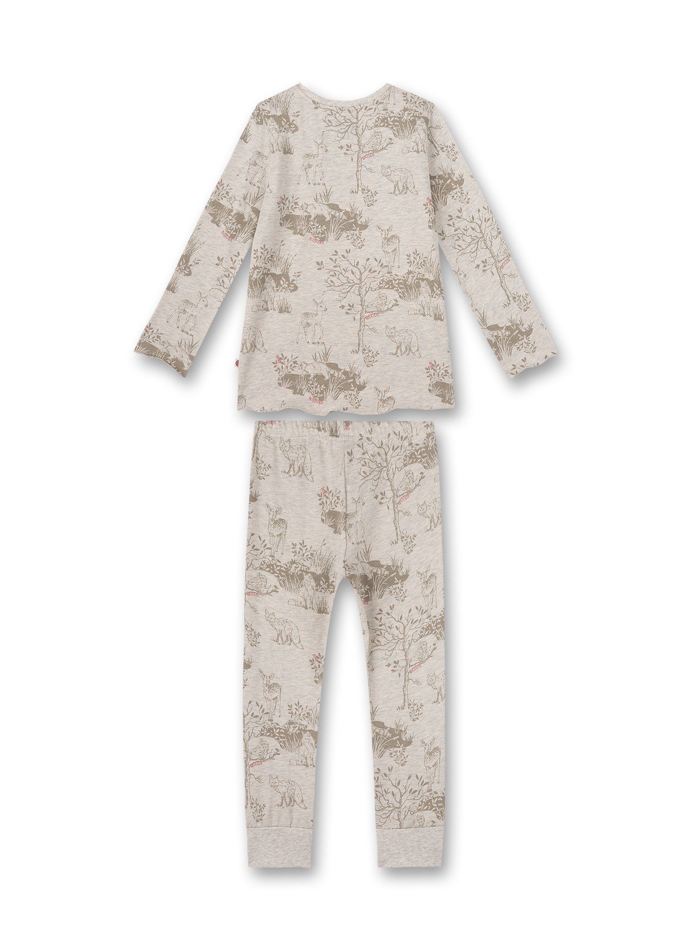 Mädchen-Schlafanzug Beige Woodland