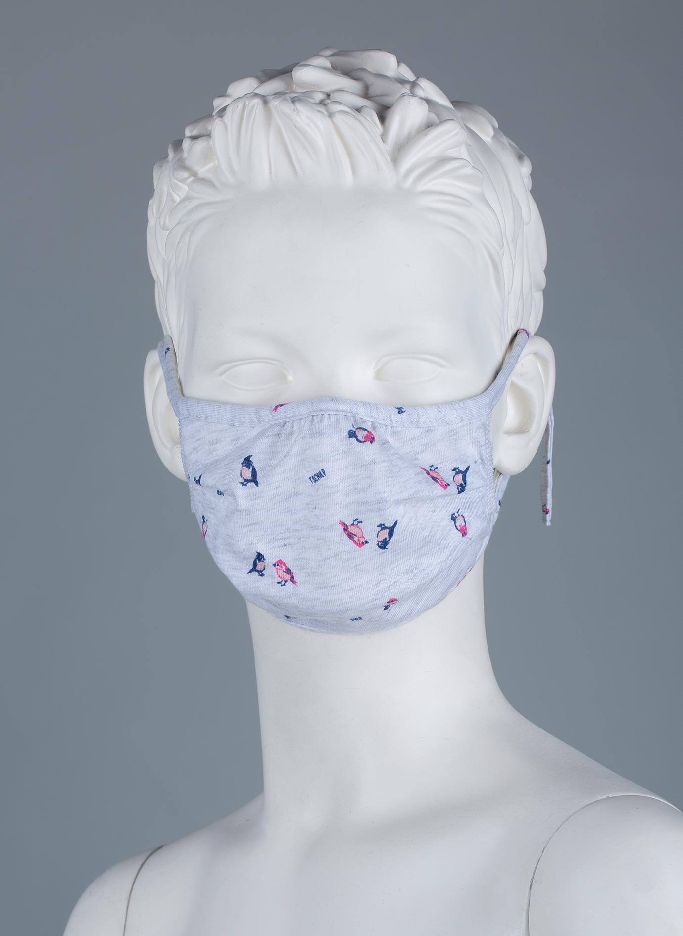 Wiederverwendbare Mund-Nasen-Maske Kinder Doppelpack  Vögel