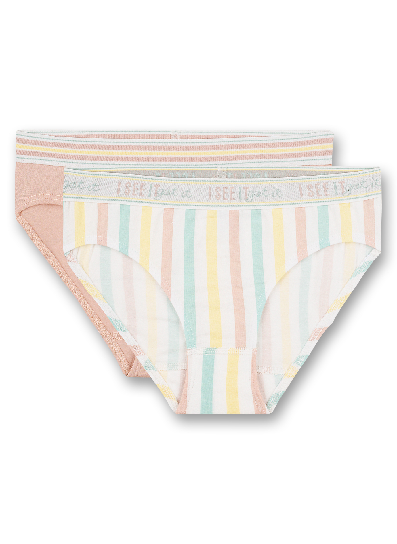 Mädchen-Rioslip (Doppelpack) Gelb und Rosa Japanese Summer