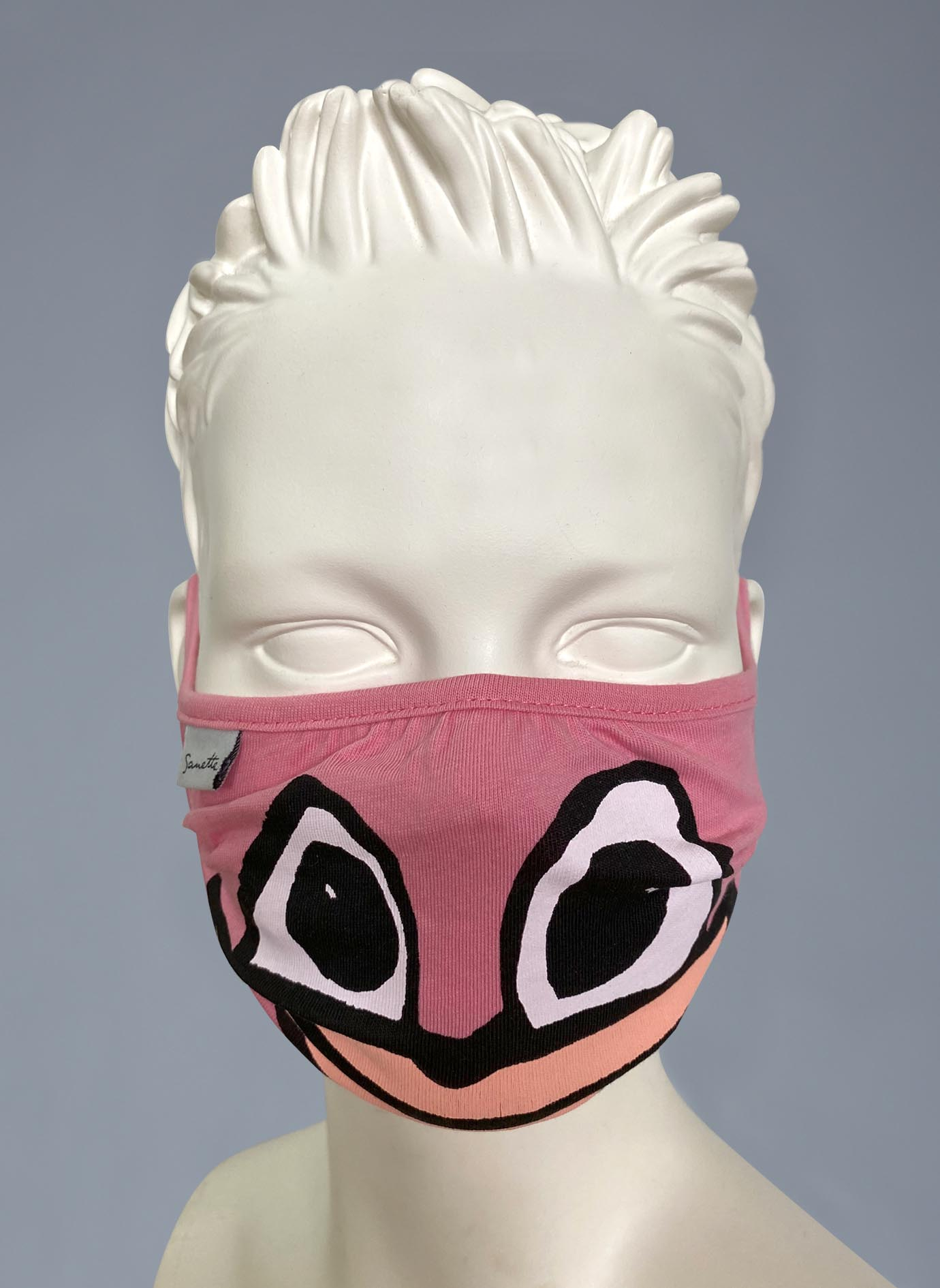 Wiederverwendbare Mund-Nasen-Maske Mädchen Doppelpack Rosa 