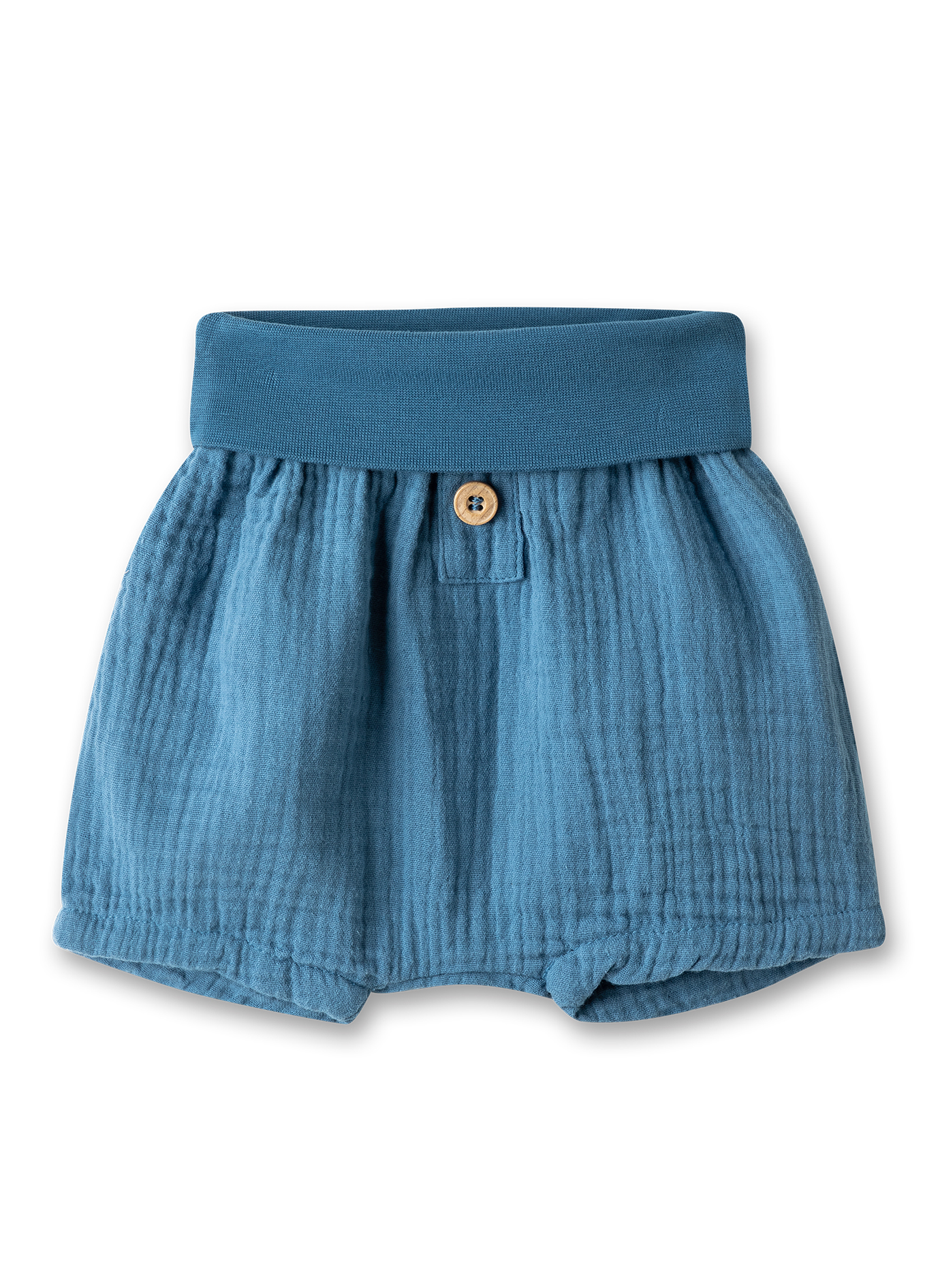 Baby-Shorts Blau aus Musselin