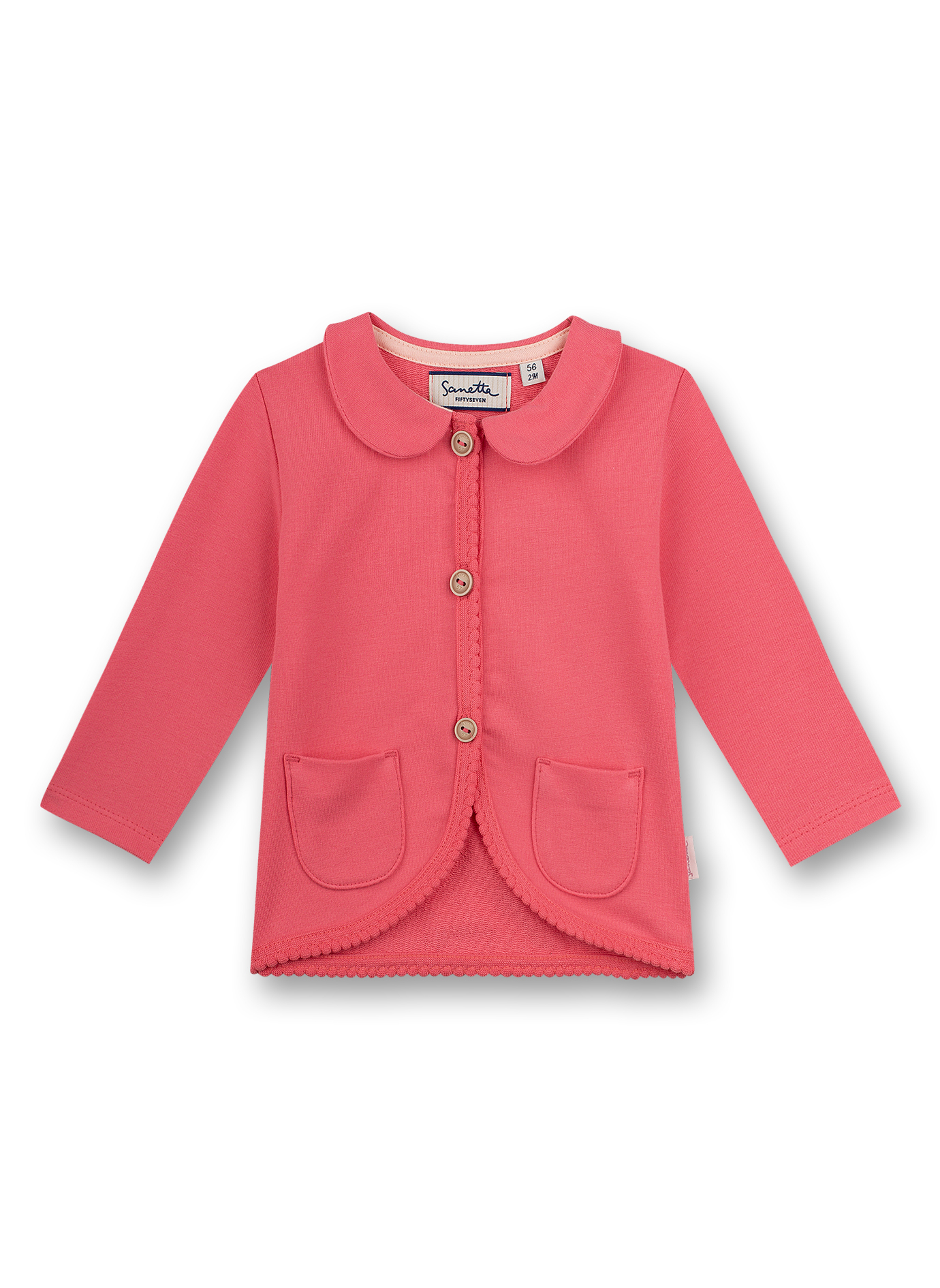 Mädchen-Sweatjacke Pink Free Bird