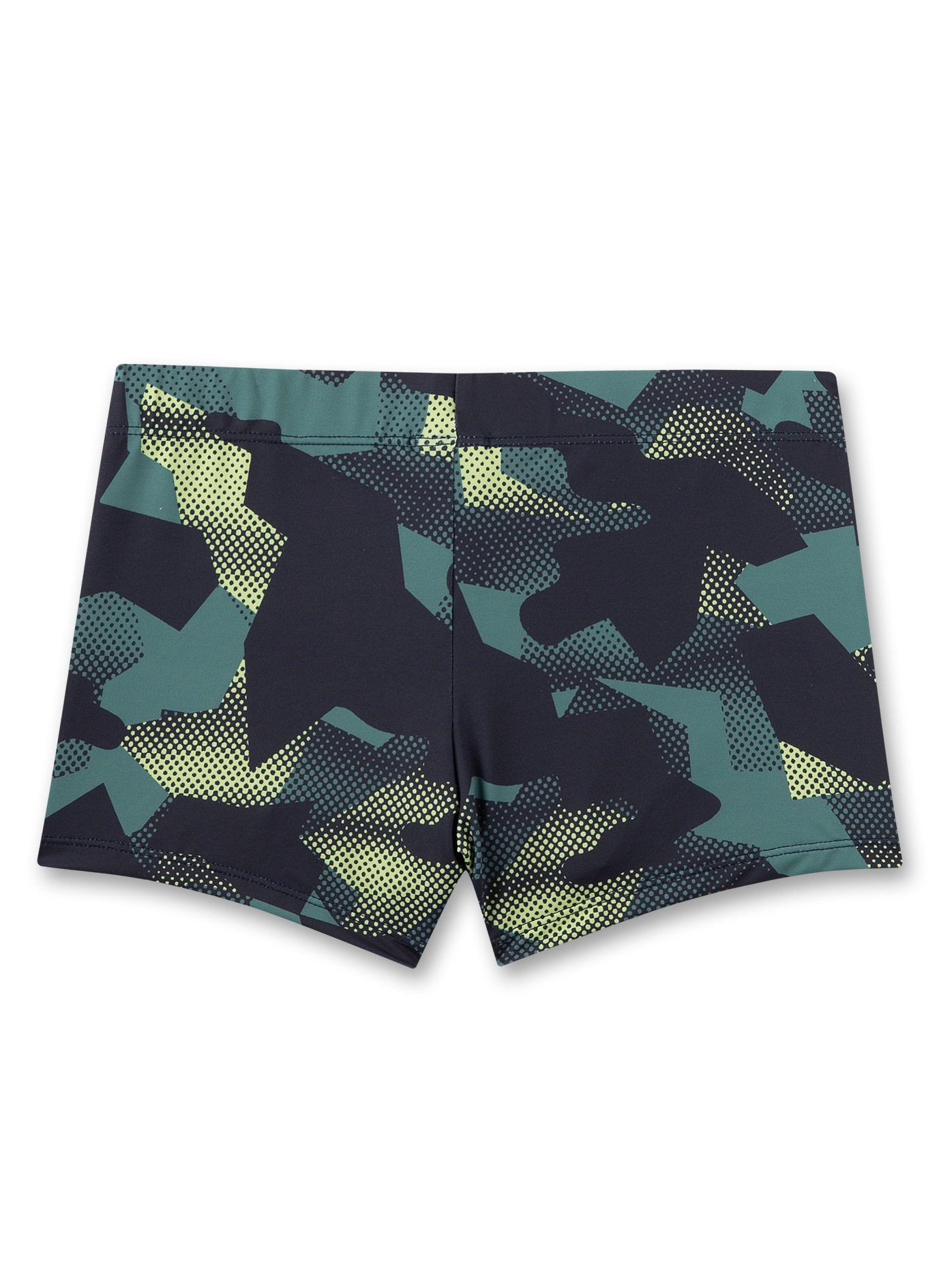 Jungen-Badehose Grau Camouflage