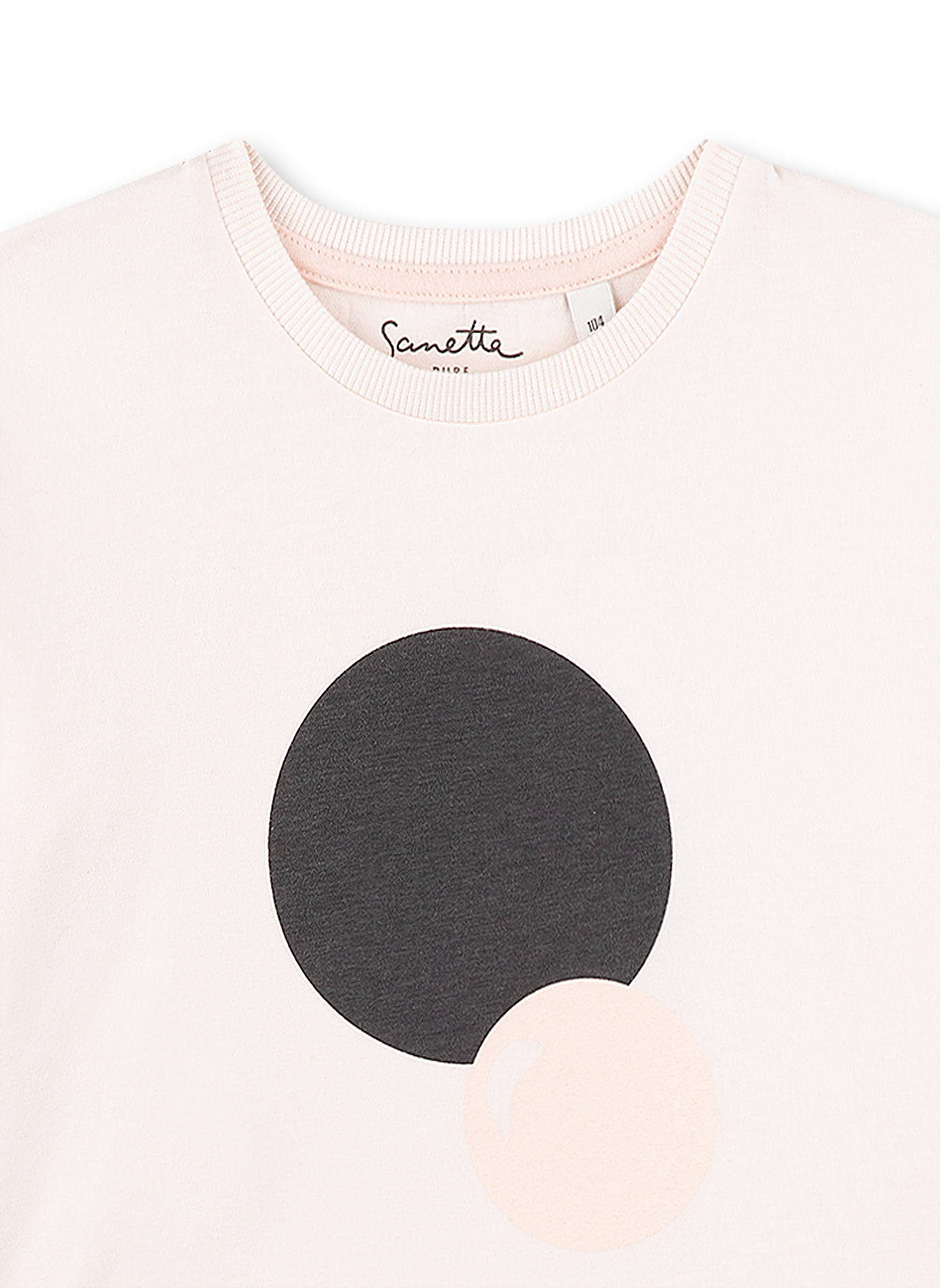 Mädchen-Shirt langarm Off-White