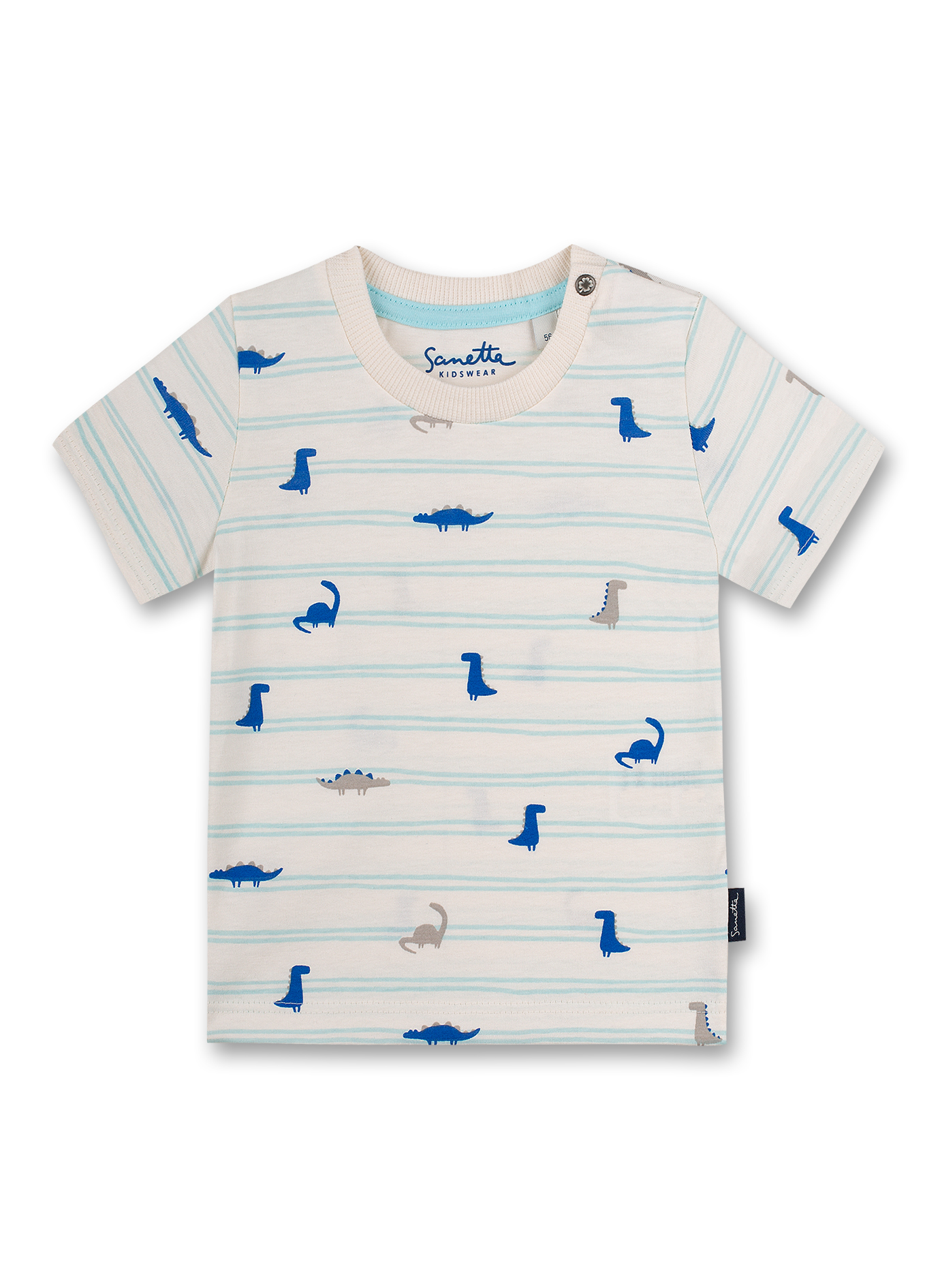 Jungen T-Shirt Off-White Ringel Dino