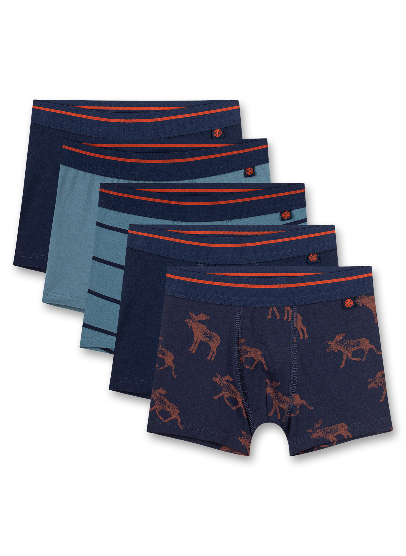 Jungen-Hipshorts (5er-Pack) Blau