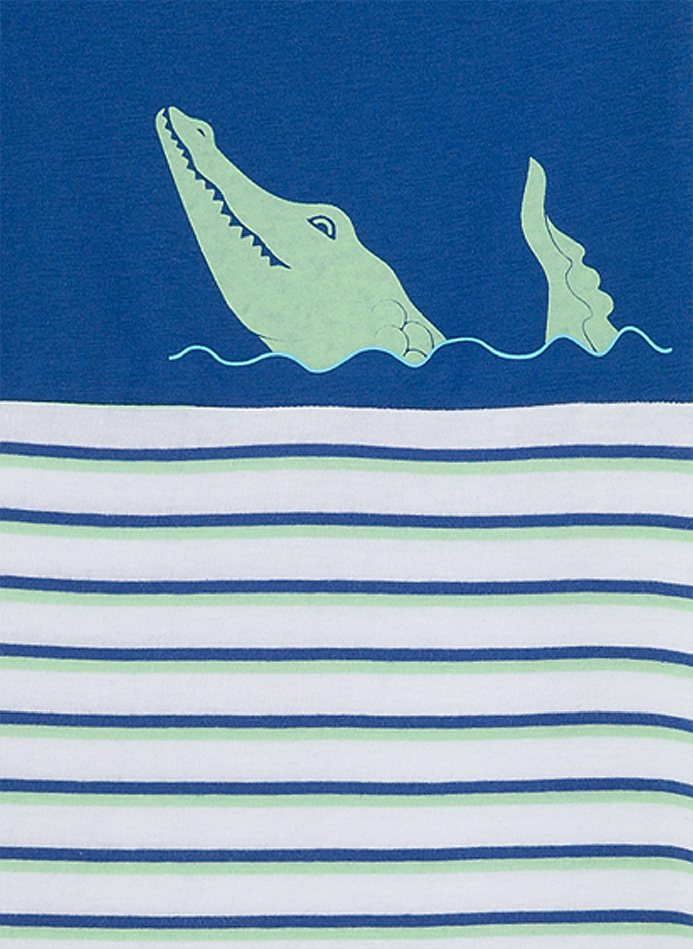 Jungen-Schlafanzug Blau Crocodile Island