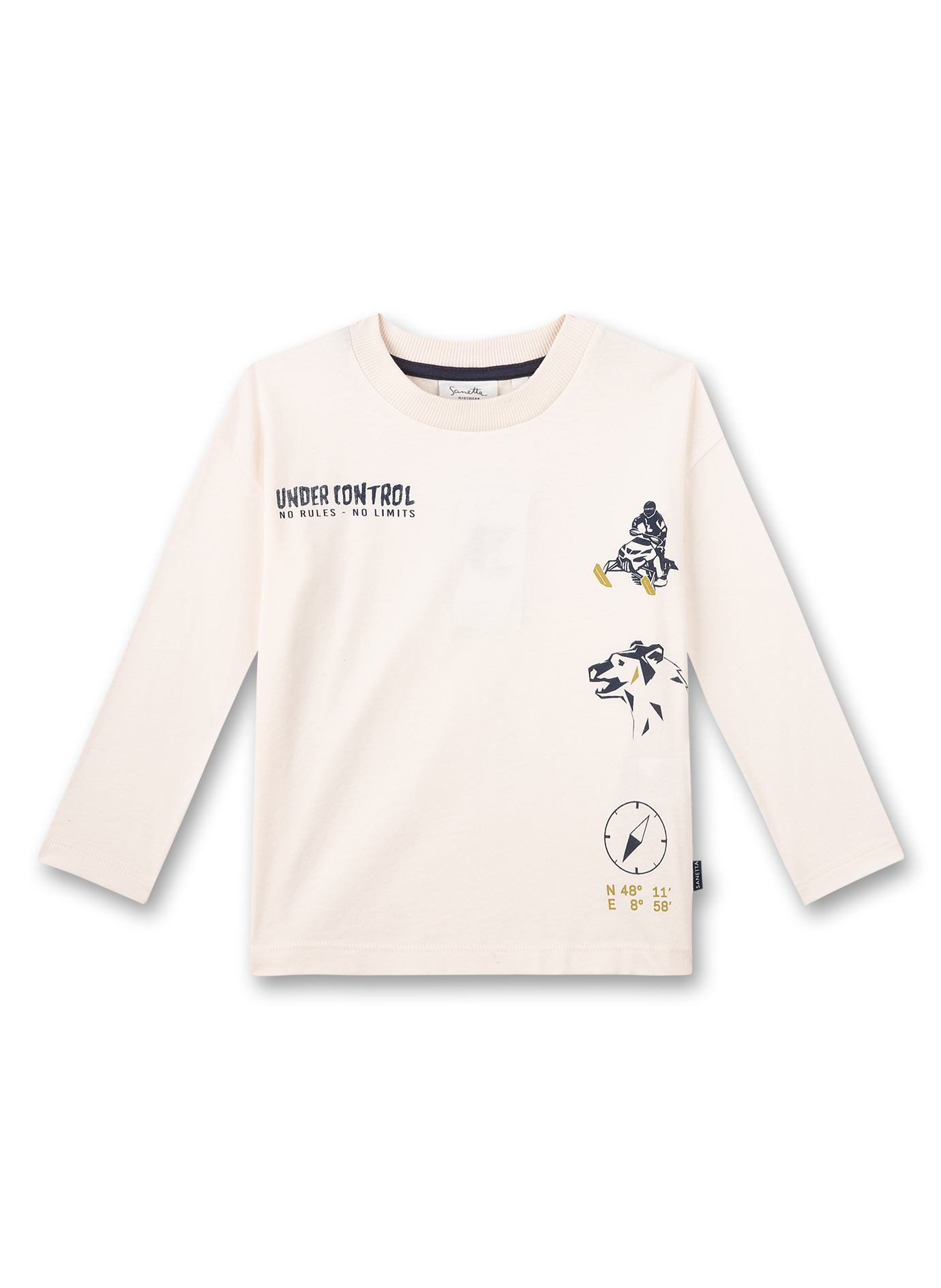 Jungen-Shirt langarm Off-White