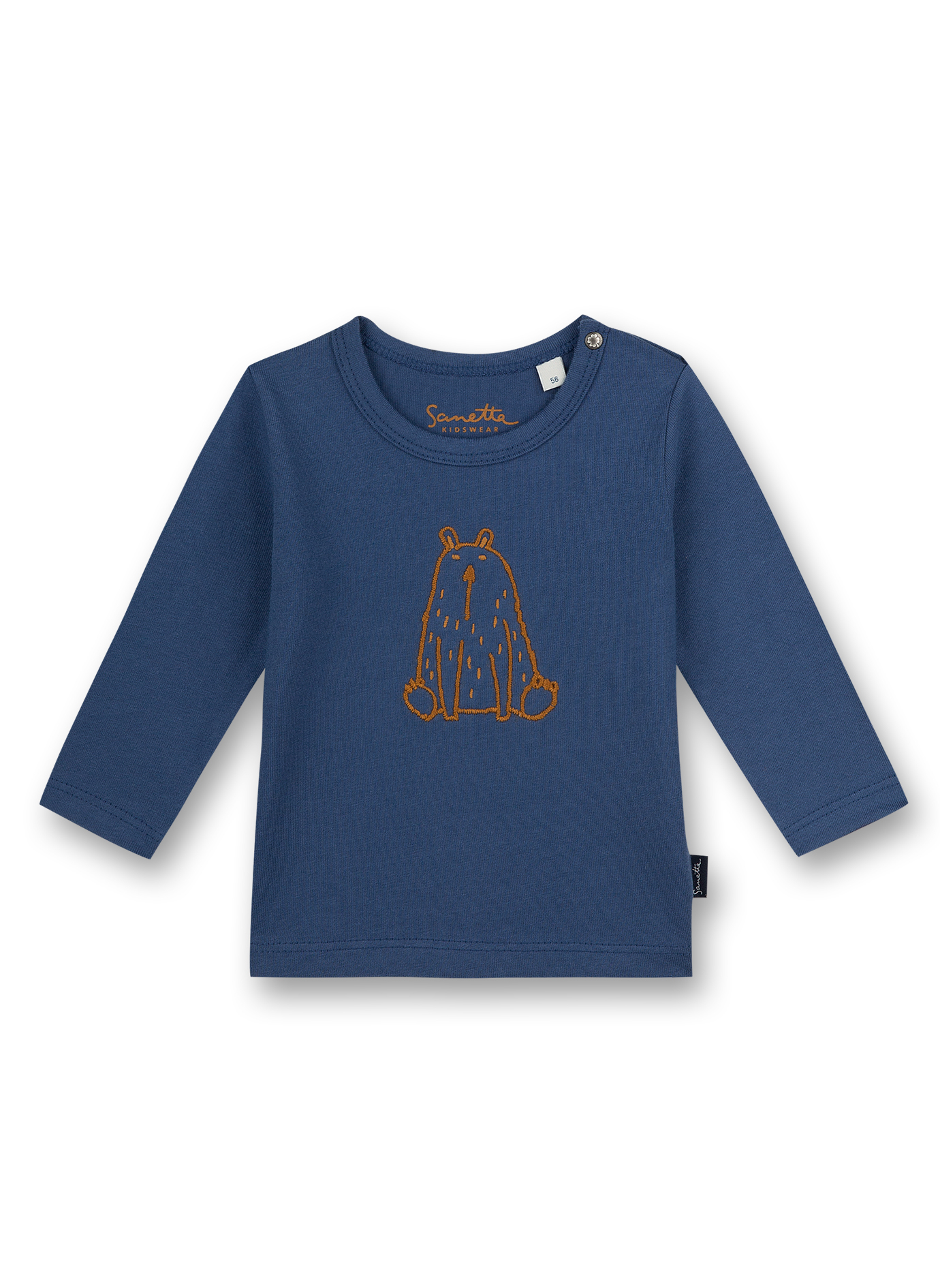 Jungen-Shirt langarm Blau Happy Bear
