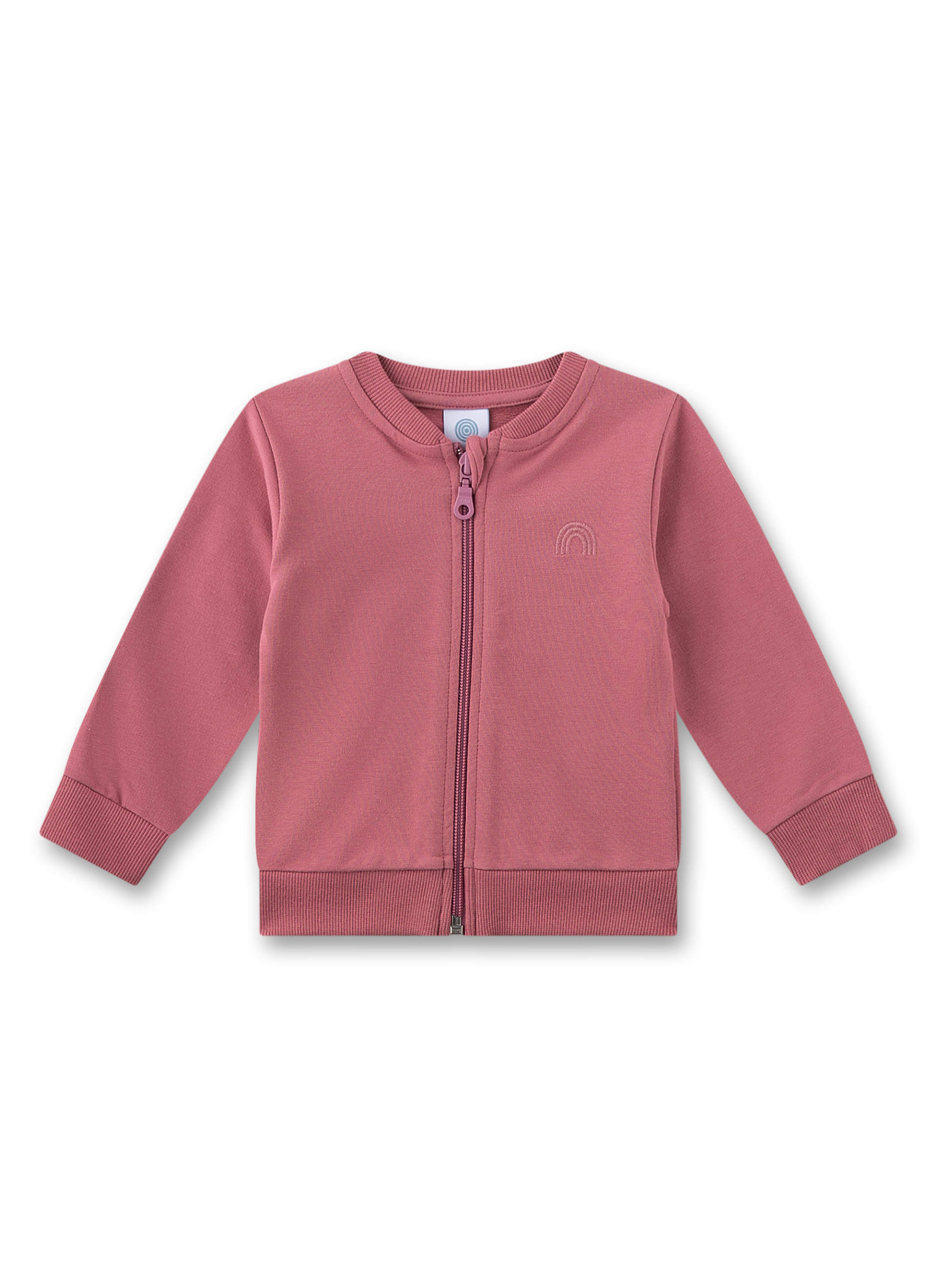 Baby-Sweatjacke rosa Regenbogen