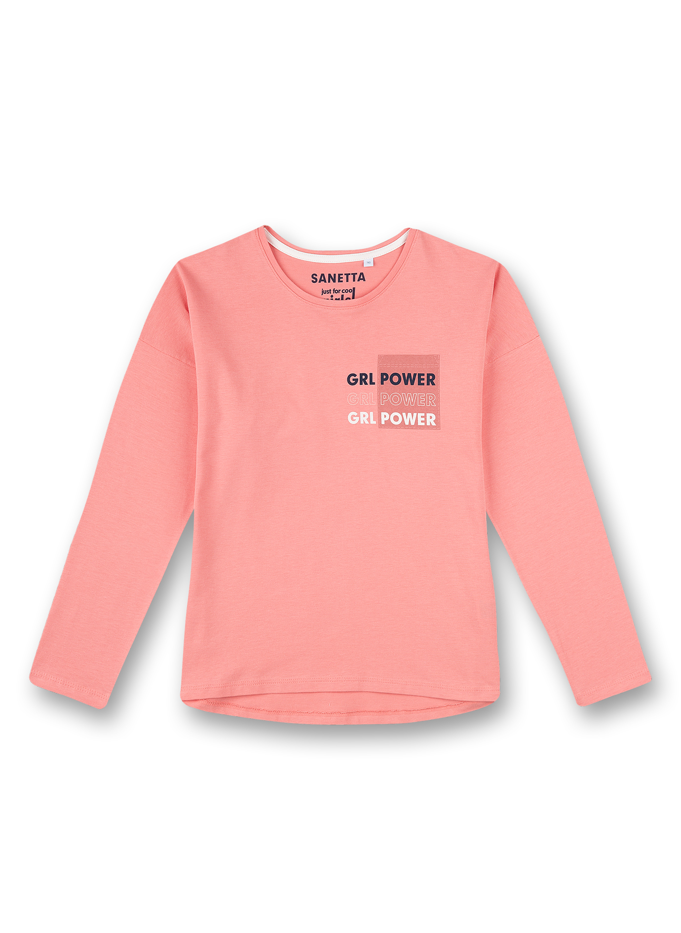 Mädchen-Shirt langarm Rosa Athleisure Roller Girl