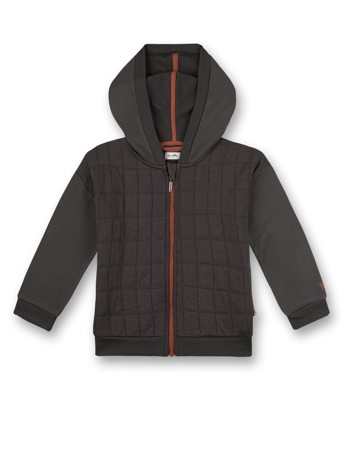 Jungen-Sweatjacke Dunkelgrau