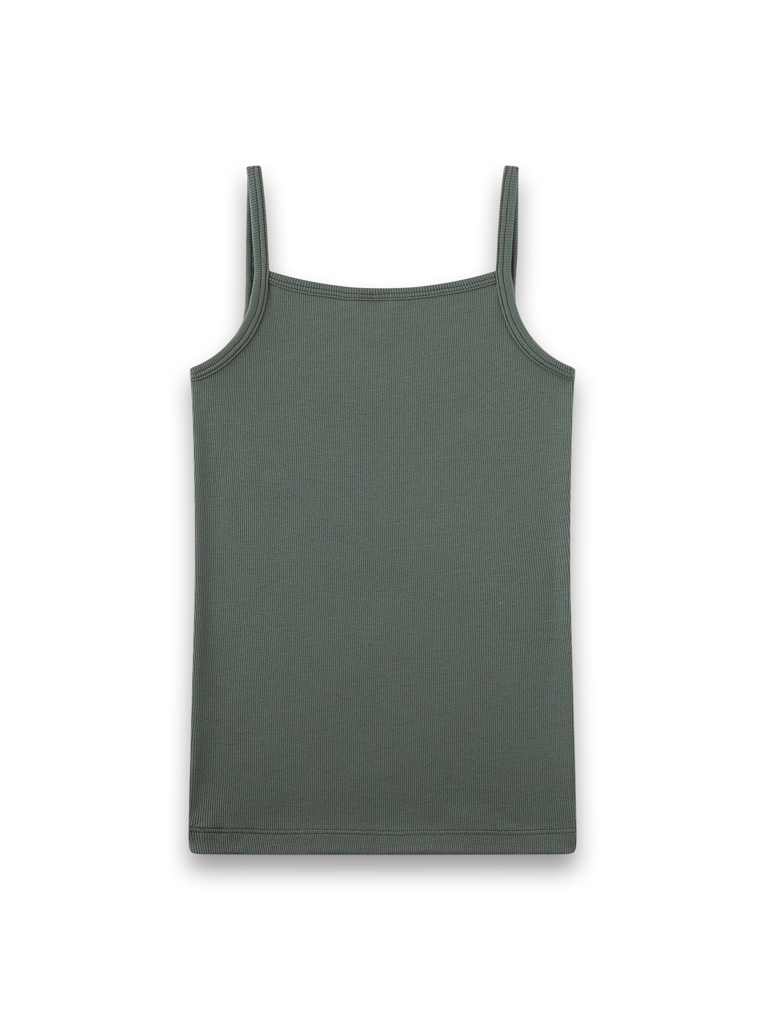 tanktop, grün, sleeveless, ribbed, top