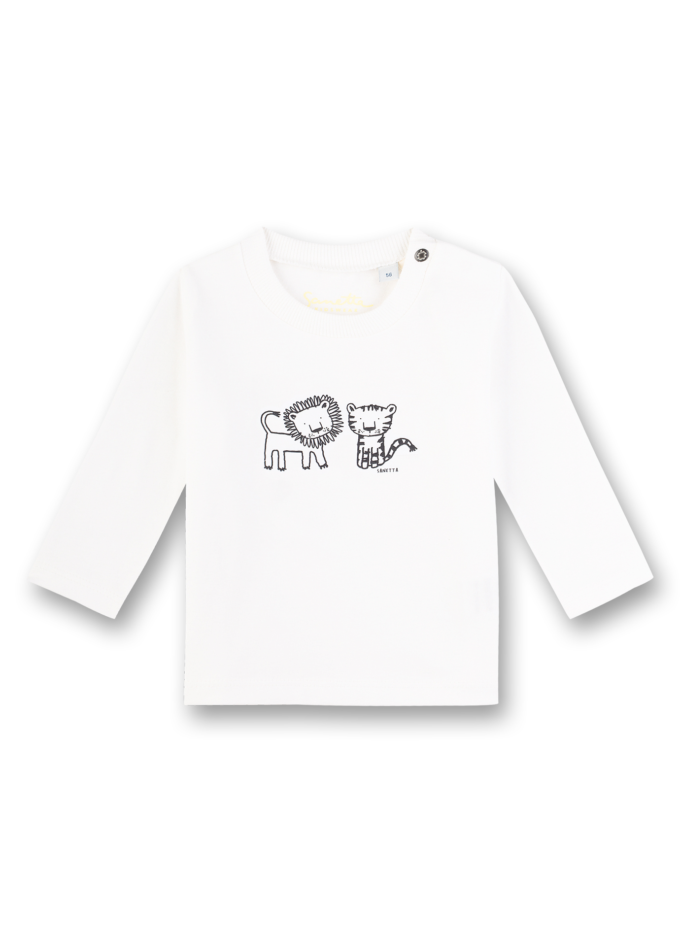 Jungen-Shirt langarm Off-White Little Friends