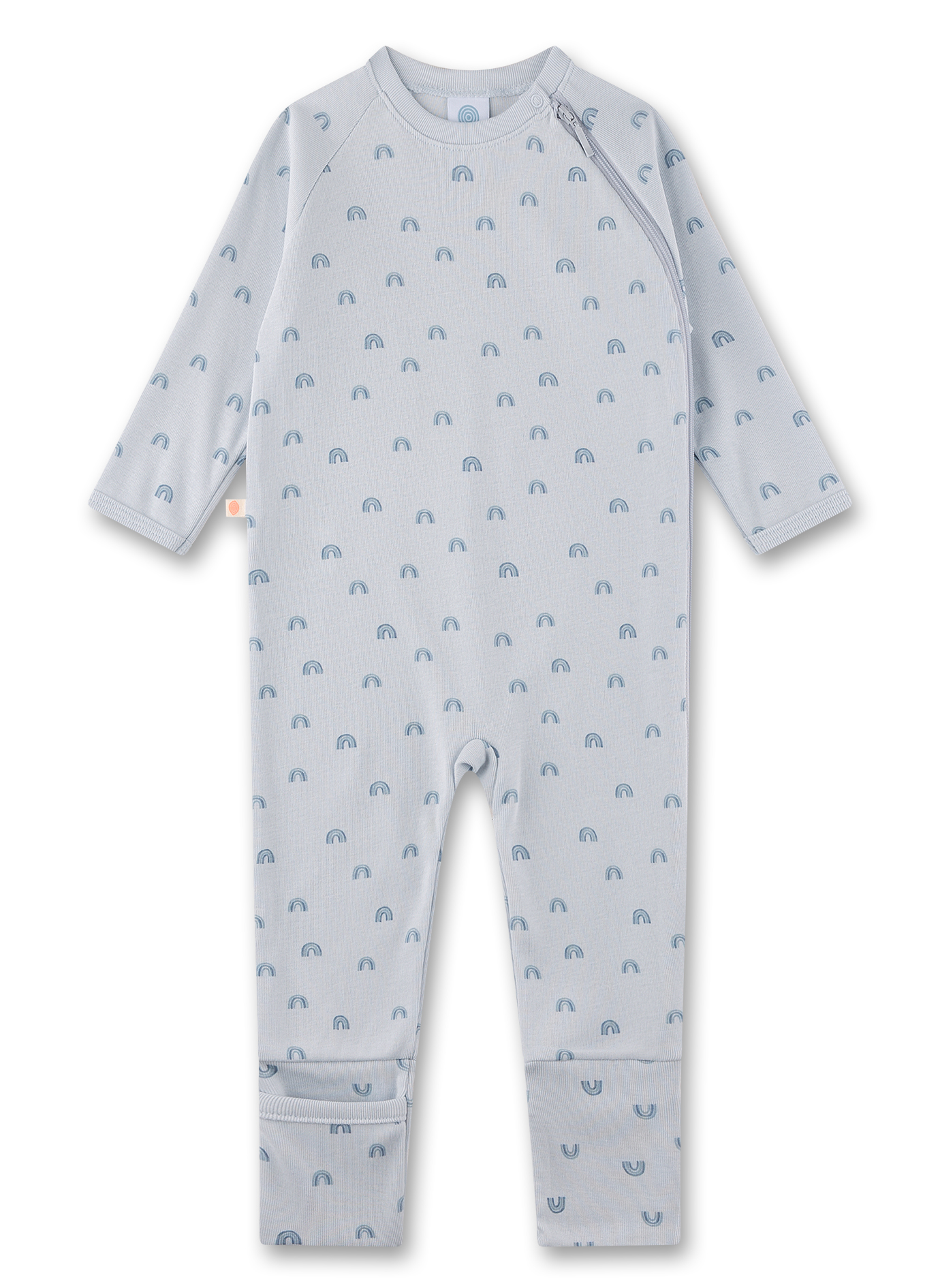 Baby-Overall hellblau Regenbogen