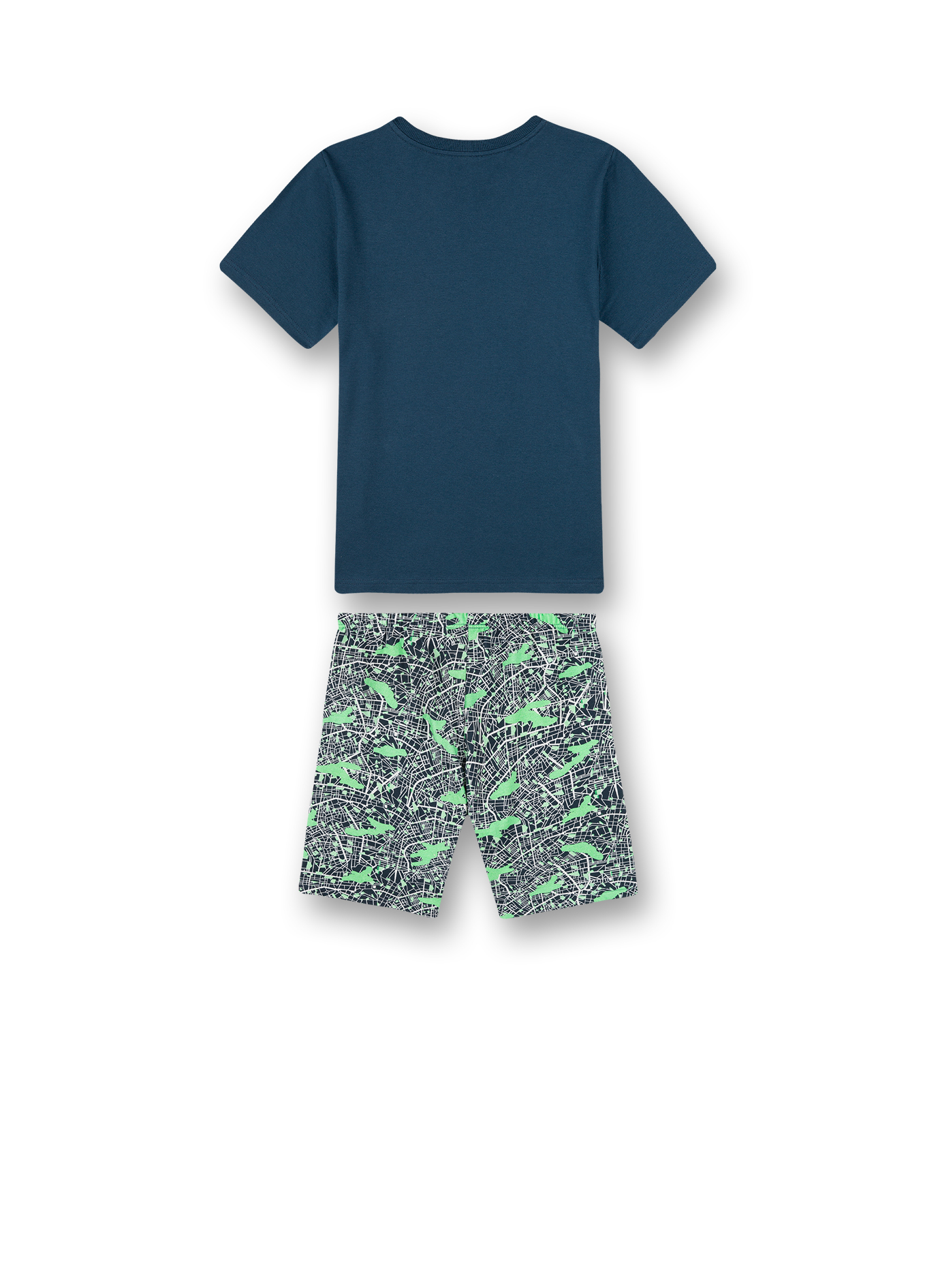 Jungen-Schlafanzug kurz Blau Big City Life