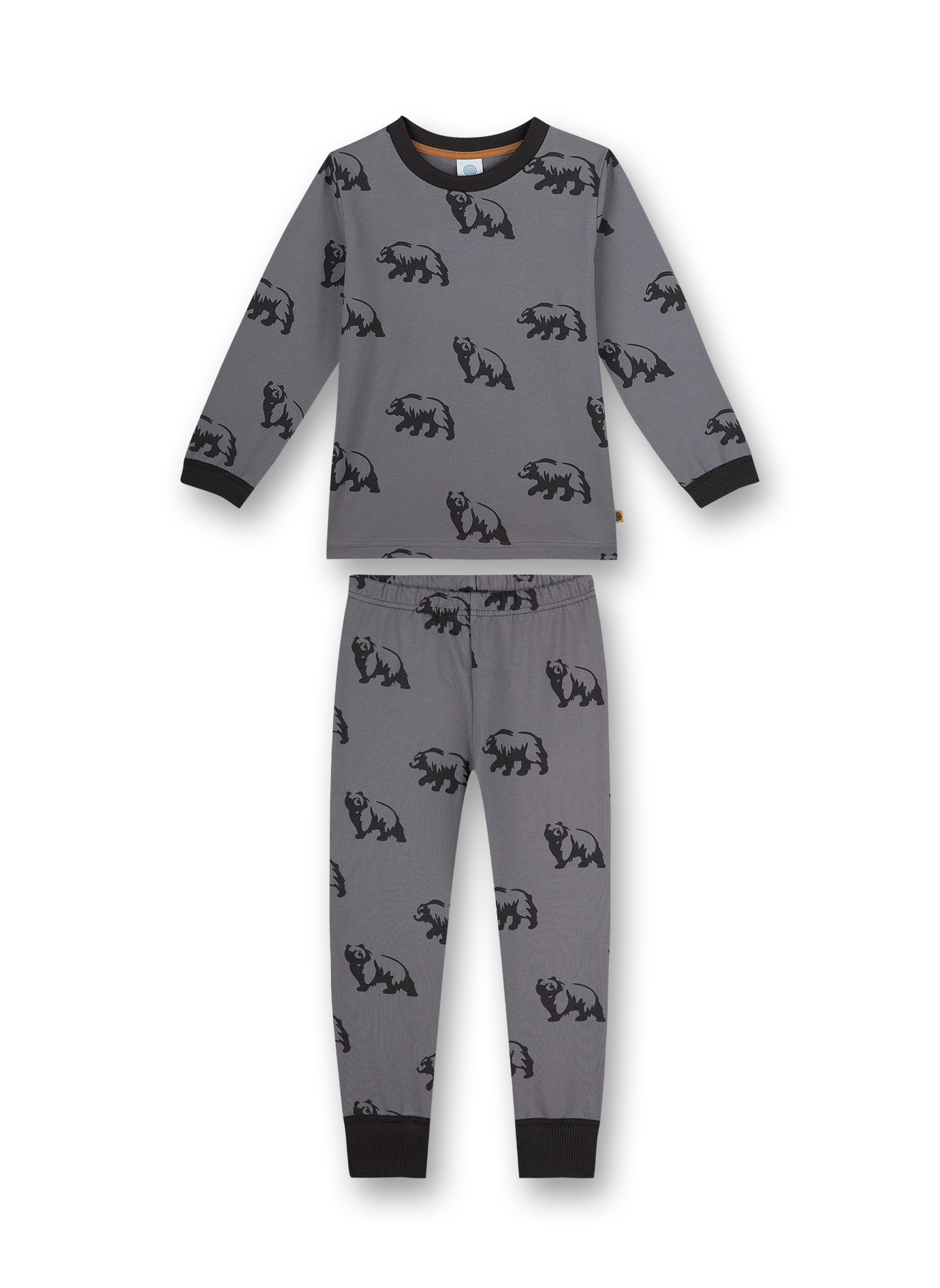 Jungen-Schlafanzug Grau Bear