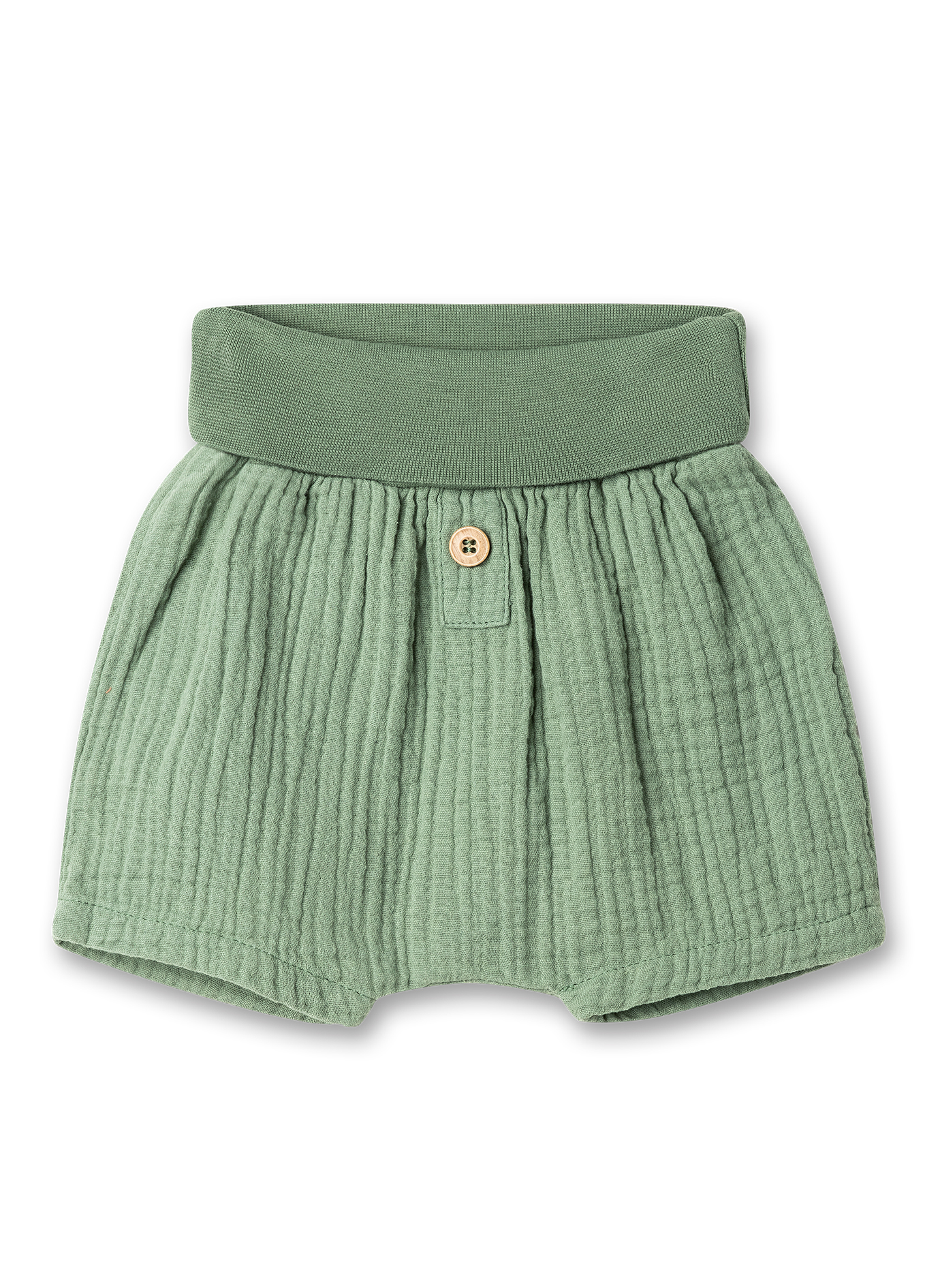 Baby-Shorts Grün aus Musselin 