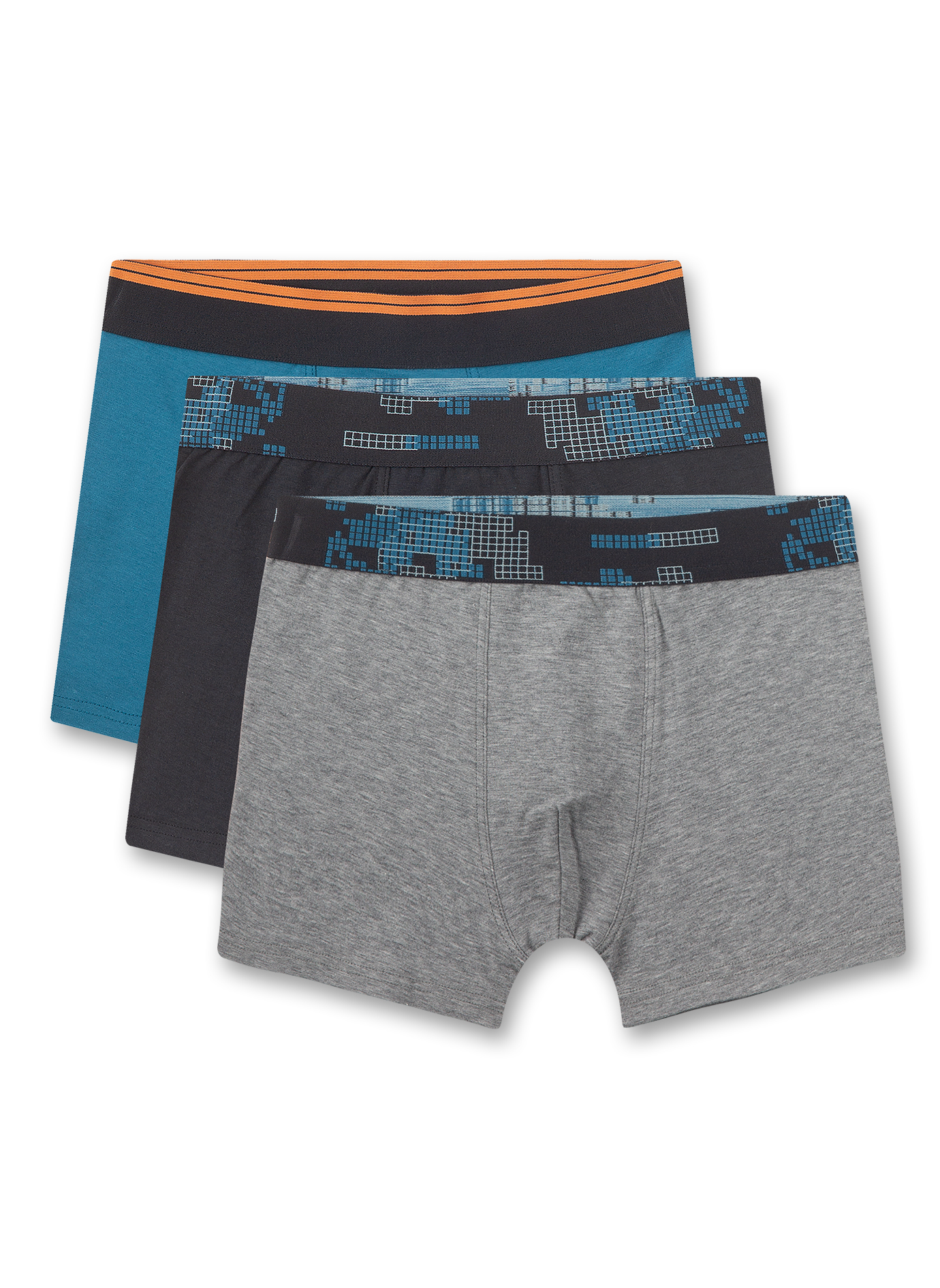 Jungen-Hipshorts (Dreierpack) Grau