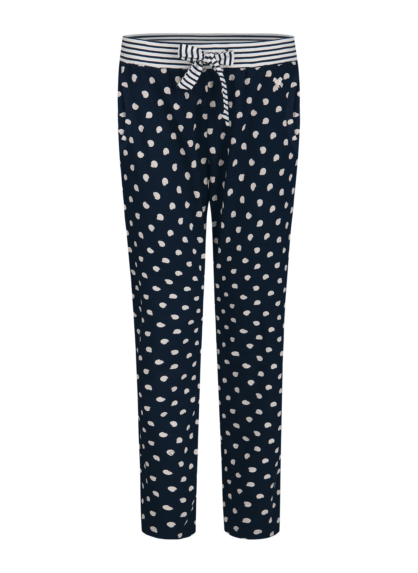 Damen-Schlafhose Dunkelblau Dots