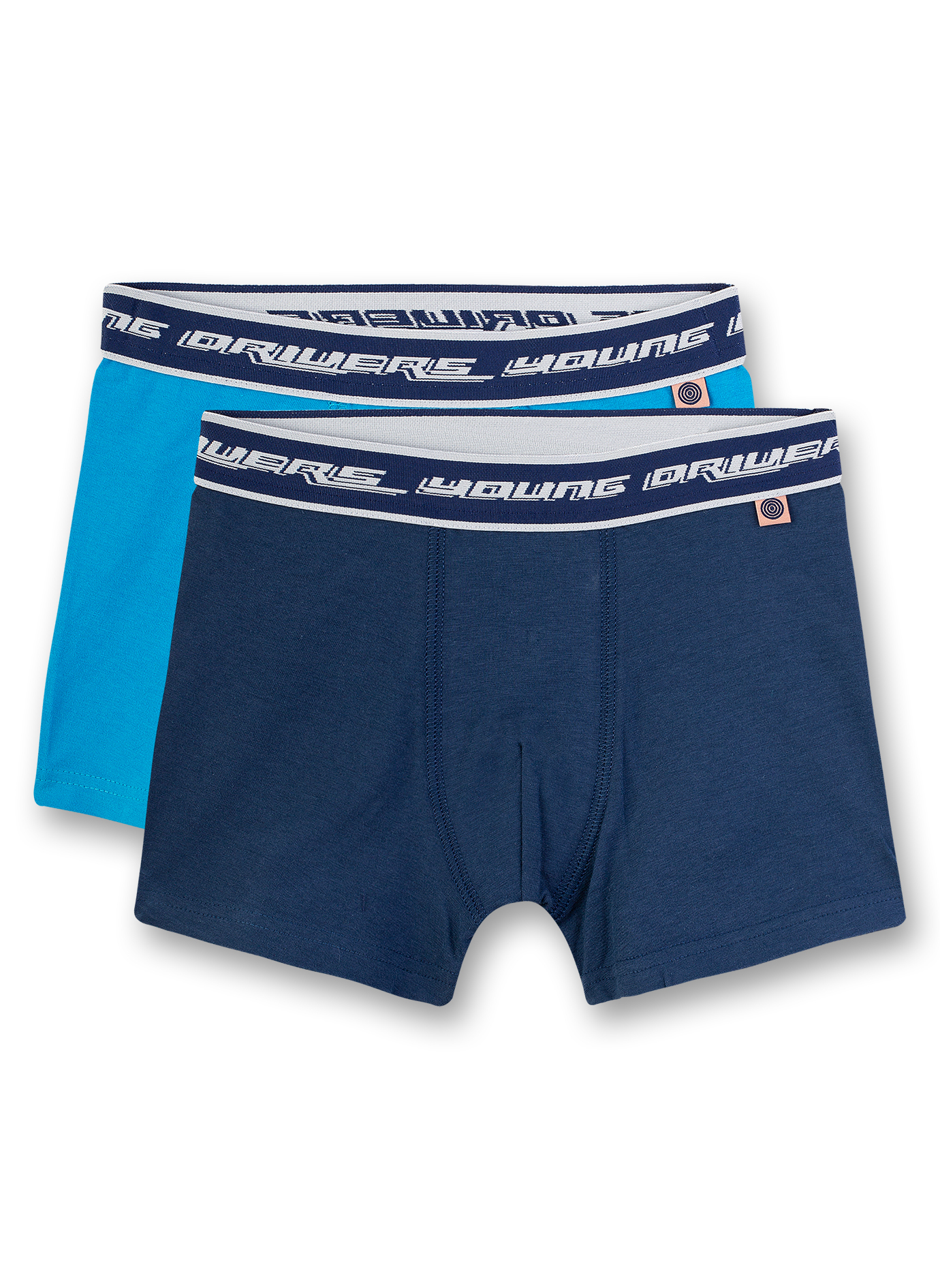 Jungen-Shorts (Doppelpack) Blau Speedboat