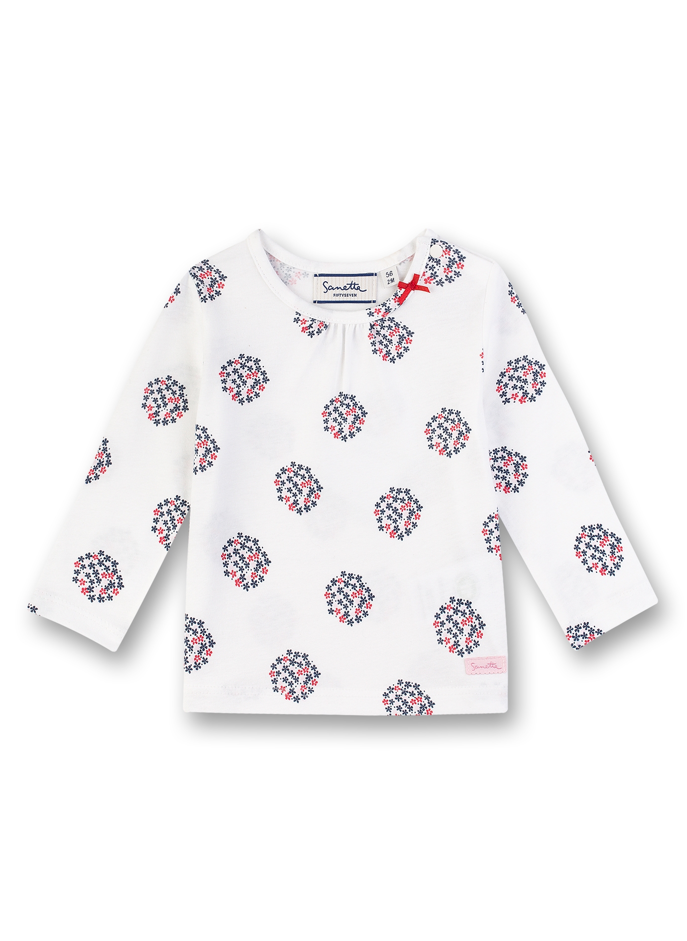 Mädchen-Shirt langarm Blumen-Print Sweet Puppy