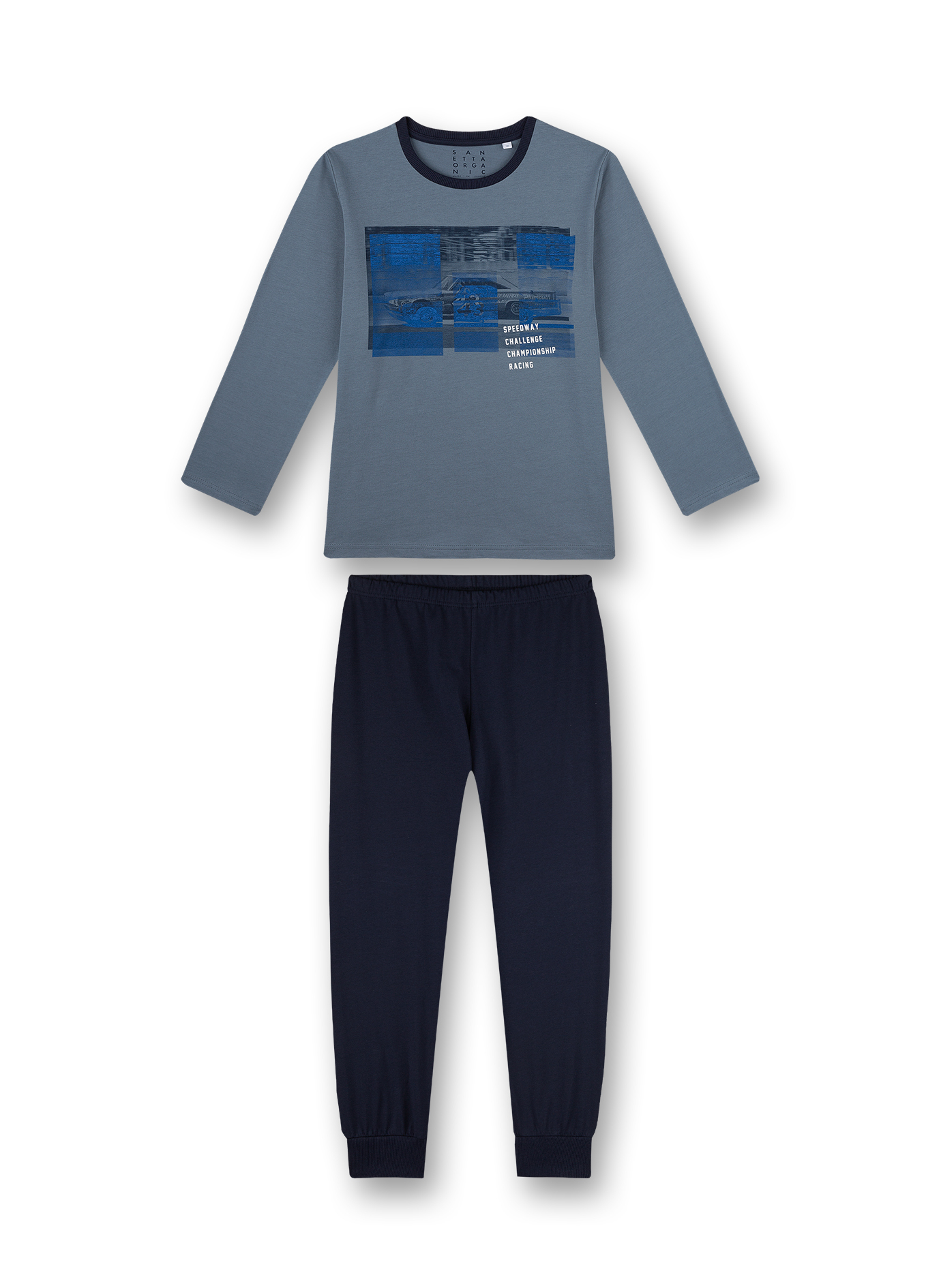 Jungen-Schlafanzug Blau Racing Academy