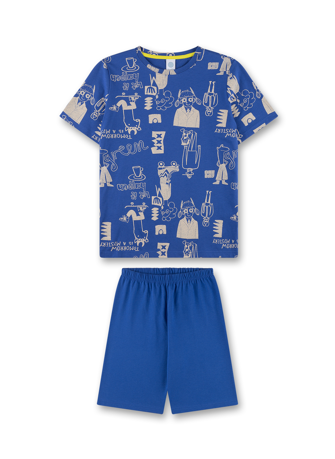 Jungen-Schlafanzug kurz blau