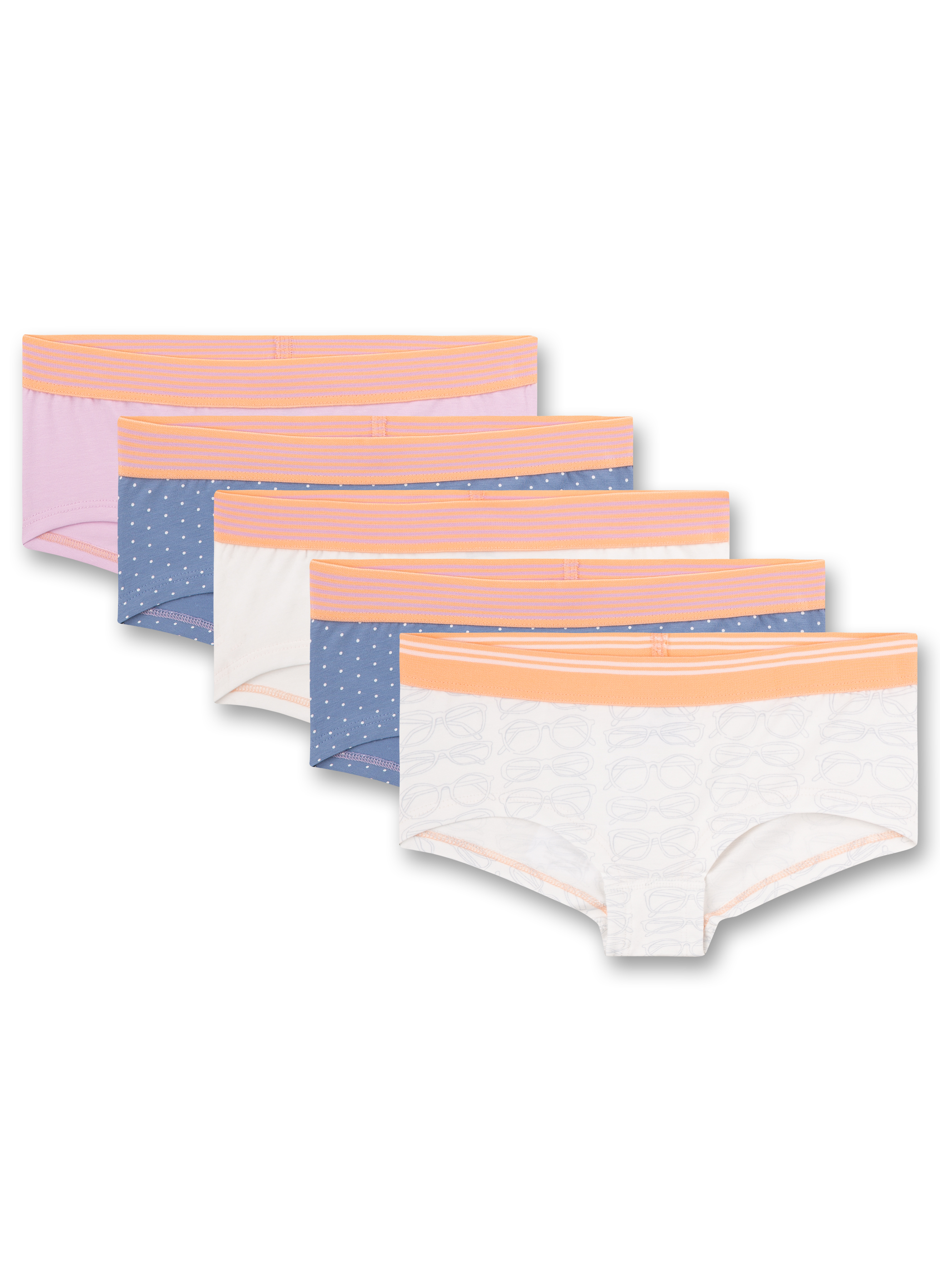 Mädchen-Cutbrief (5er-Pack) Blau