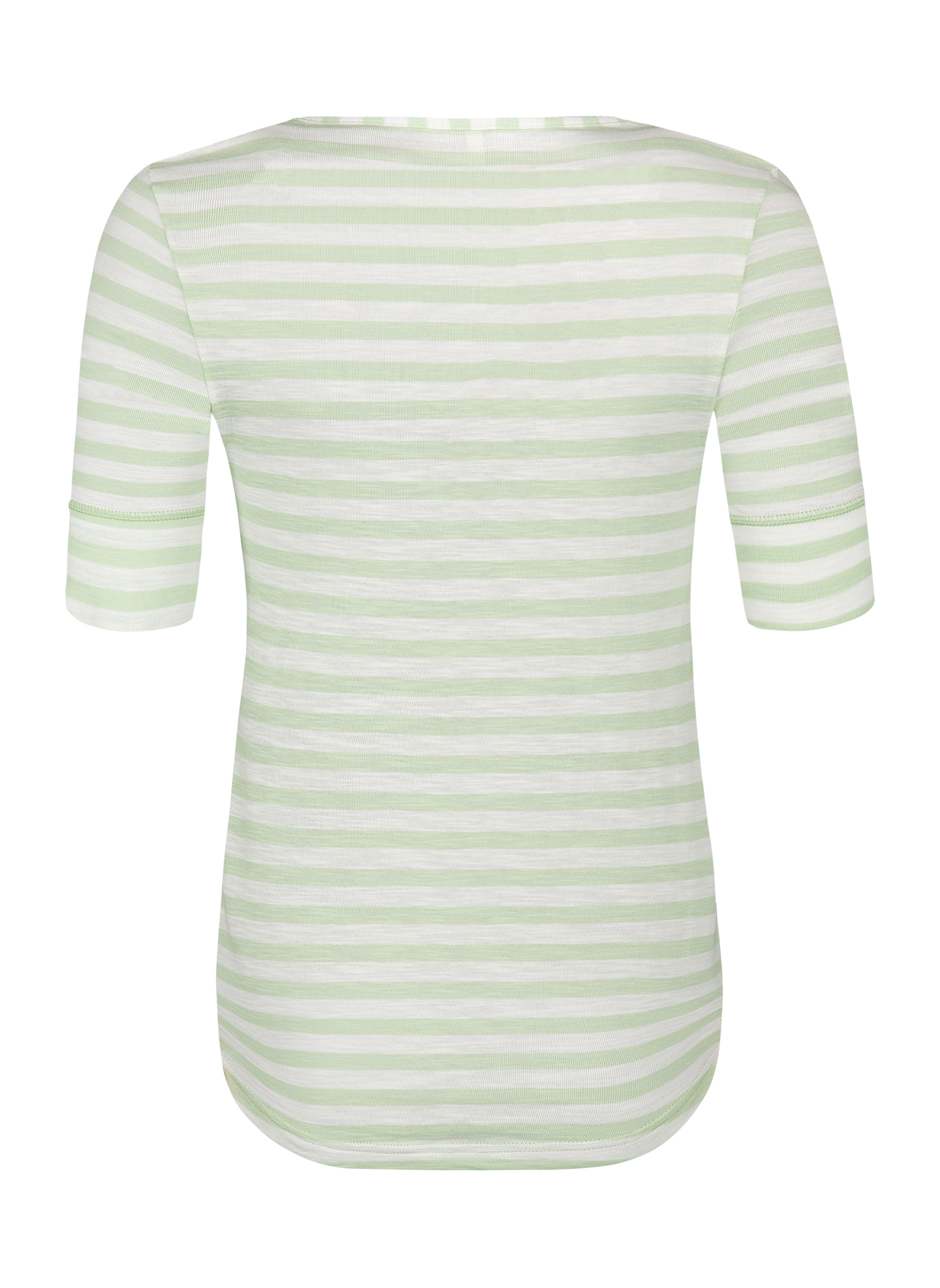 Damen T-Shirt Grün Ringel