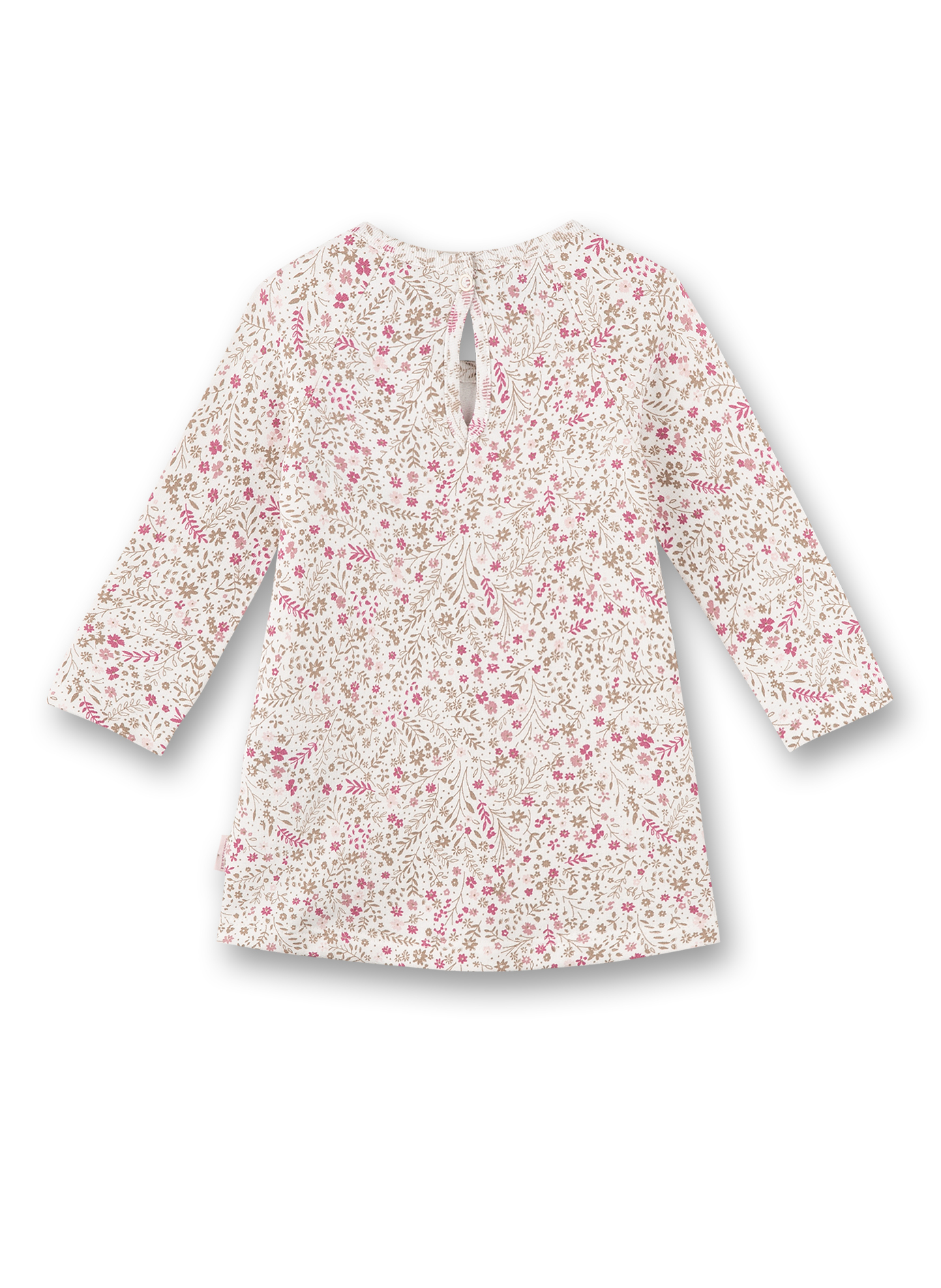 Mädchen-Kleid Off-White Blumen-Allover Lovely Teddy