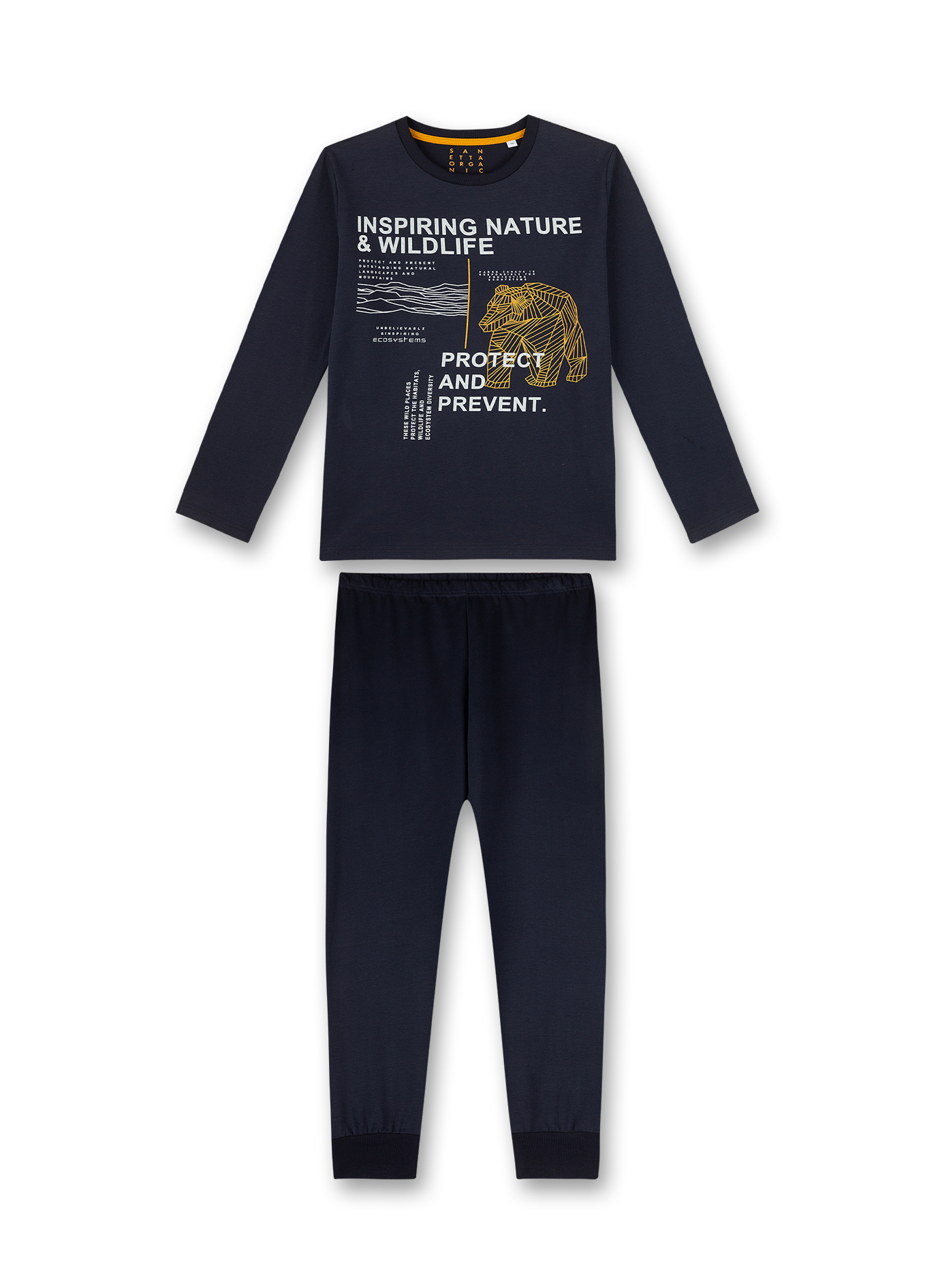 Jungen-Schlafanzug Dunkelblau