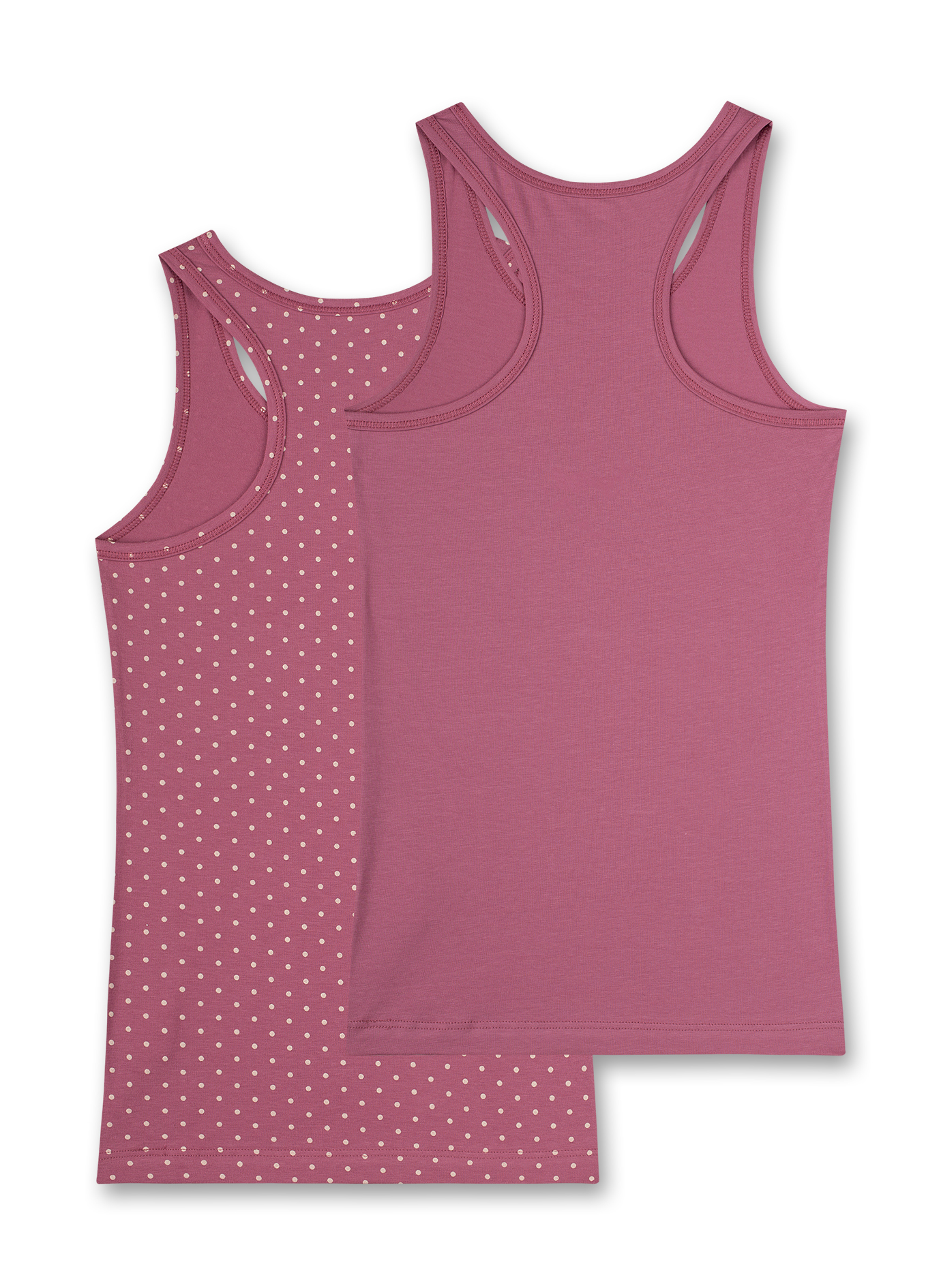 Mädchen-Unterhemd (Doppelpack) Rosa Athleisure