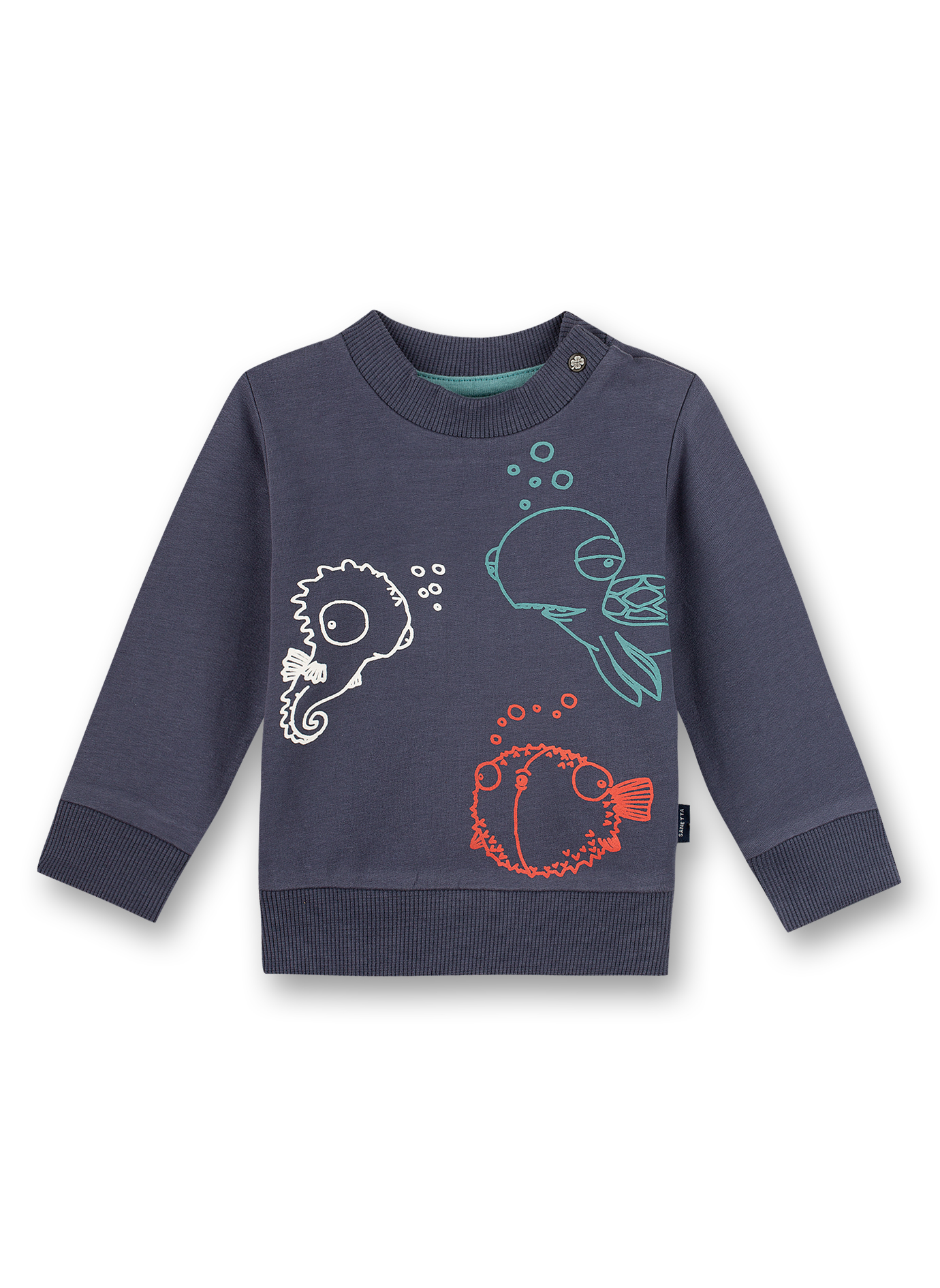 Jungen-Sweathsirt Dunkelblau Ocean Friends